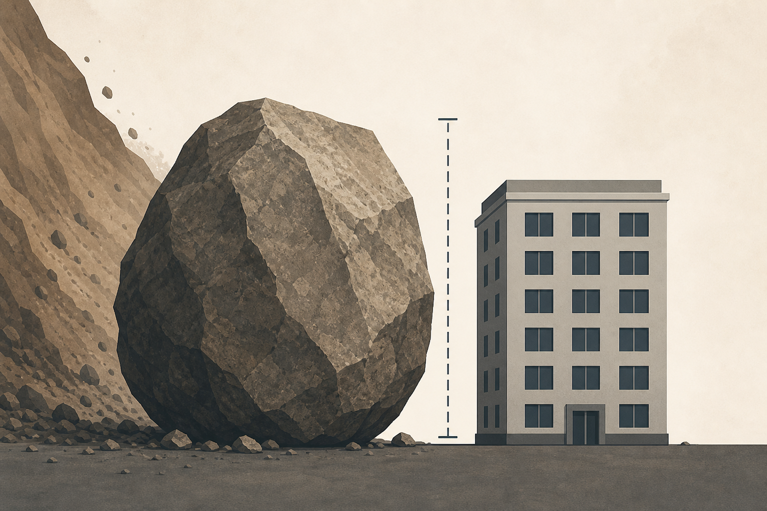 One Boulder From Landslide Was as Big as a Building