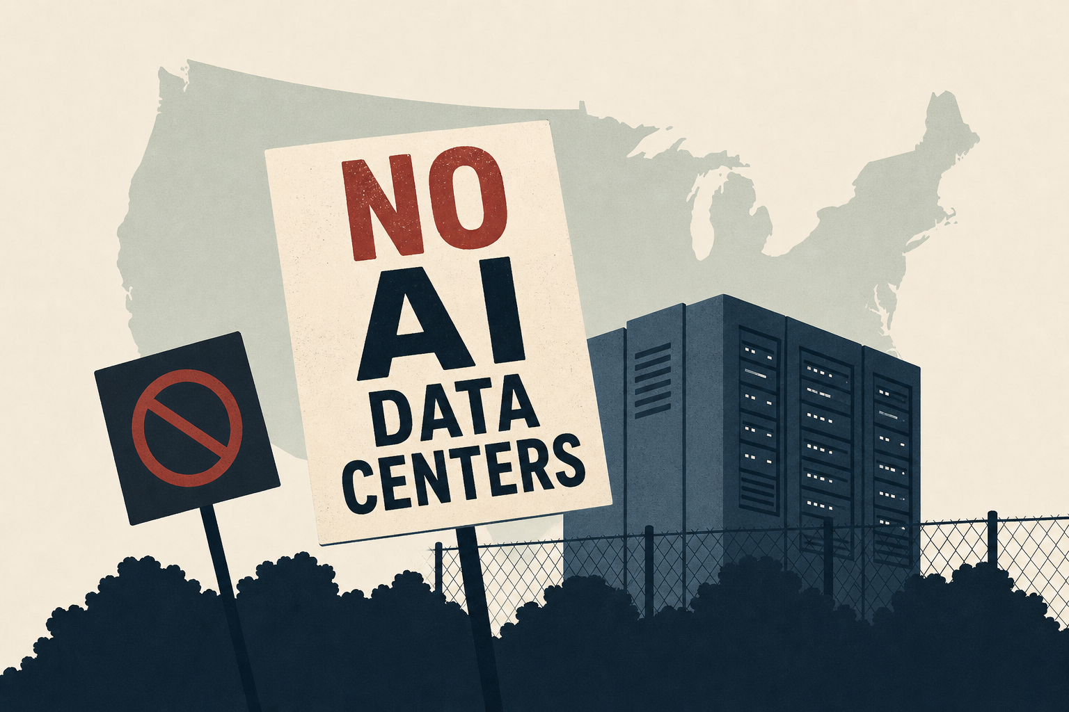 Anti-AI data center protesters rally across the US