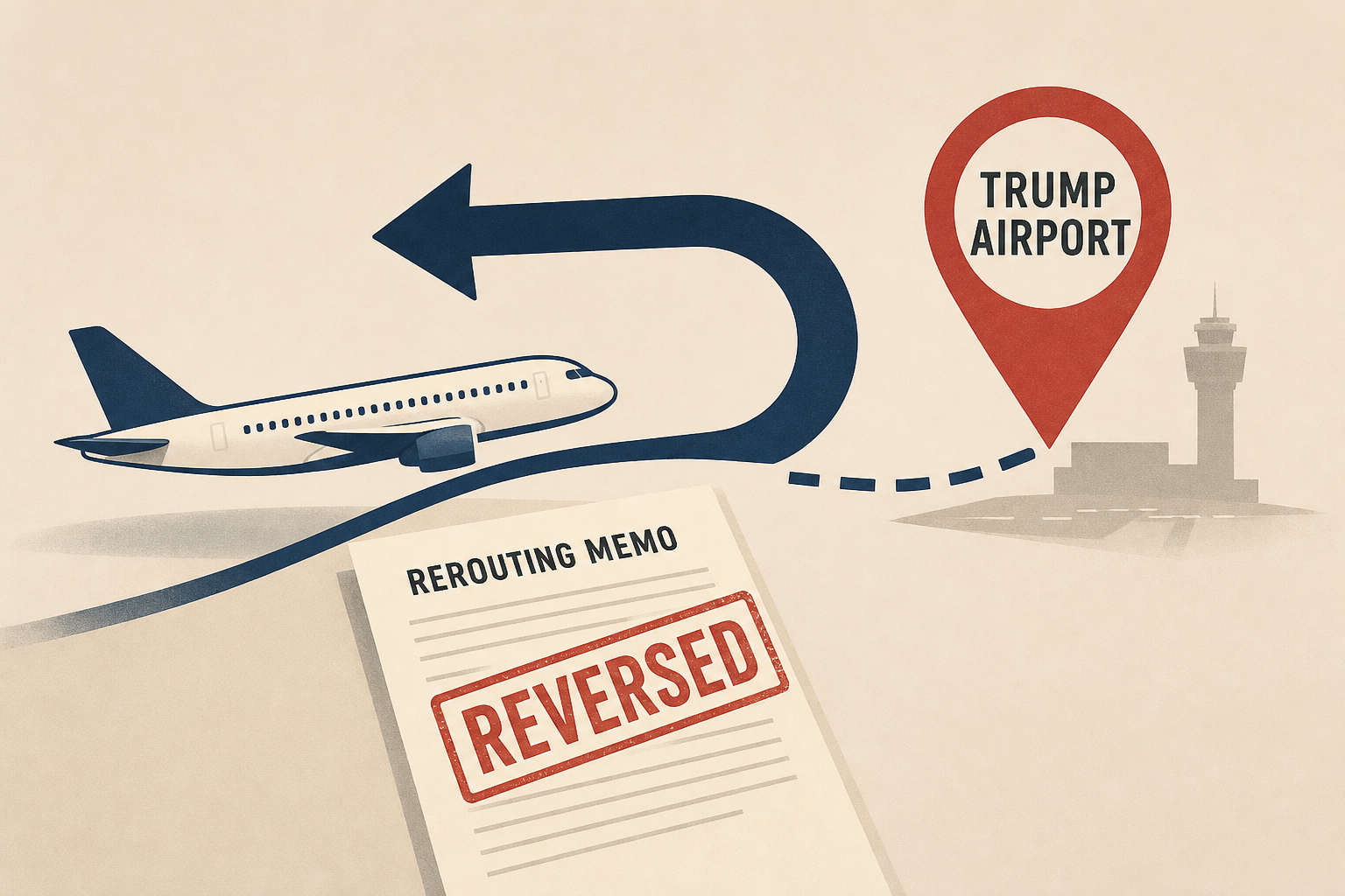 Airline Backtracks on ‘Trump Airport’ Rerouting Memo