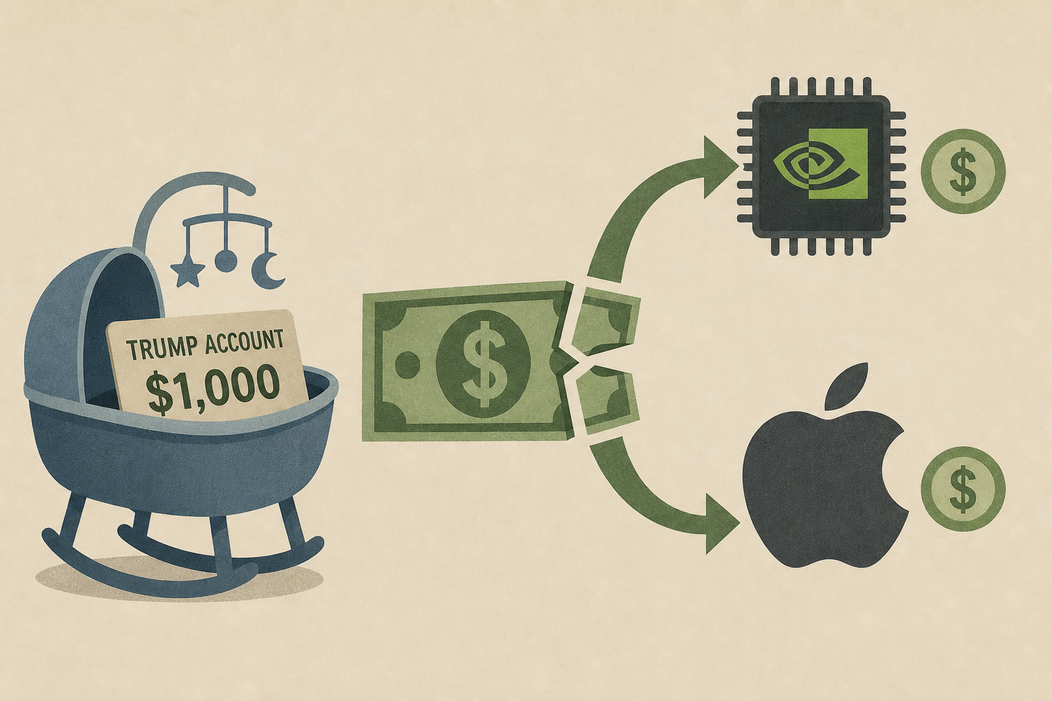 Nvidia and Apple get a cut of every baby's $1,000 Trump Account