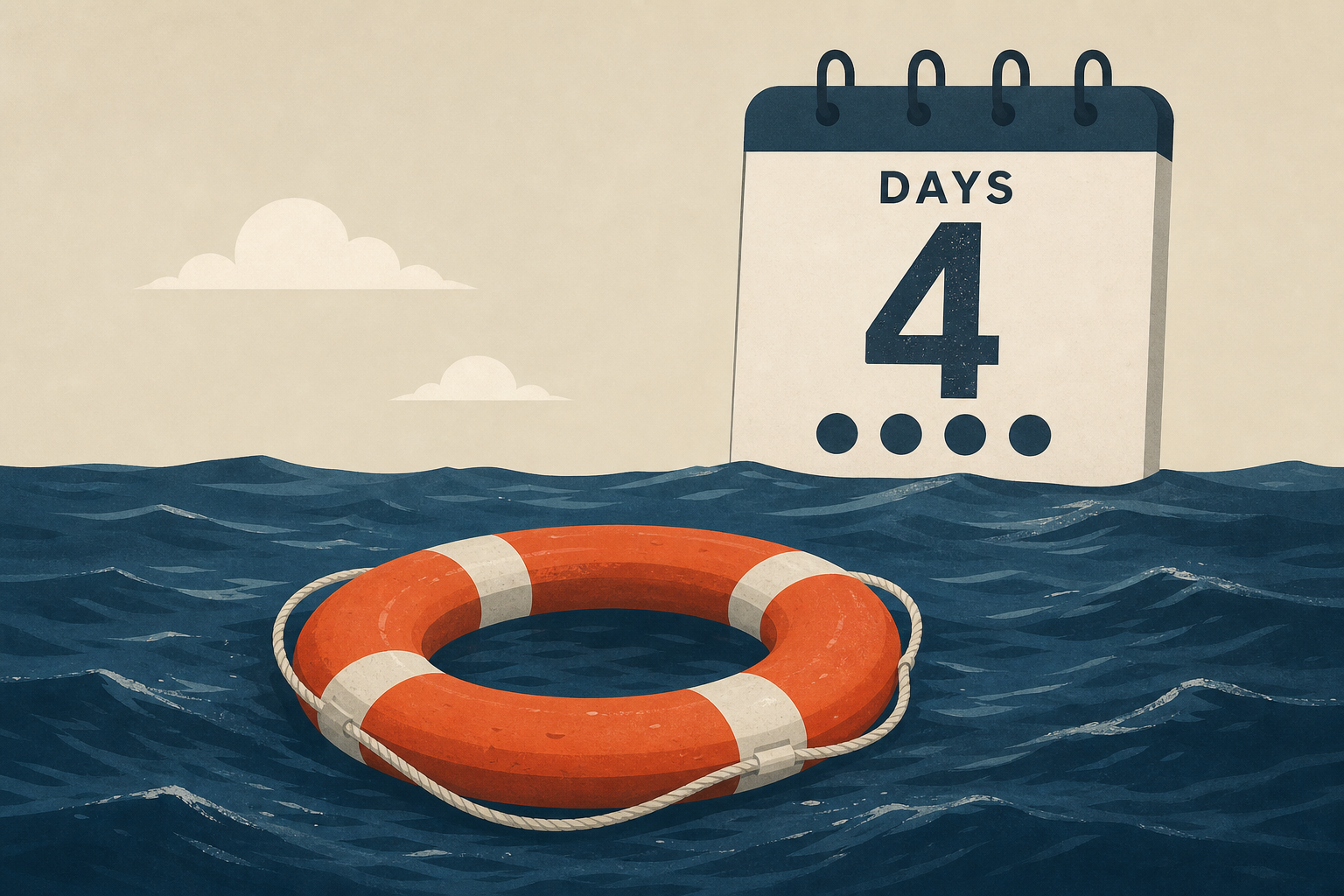 Five People Stayed Afloat Four Days Before Sea Rescue