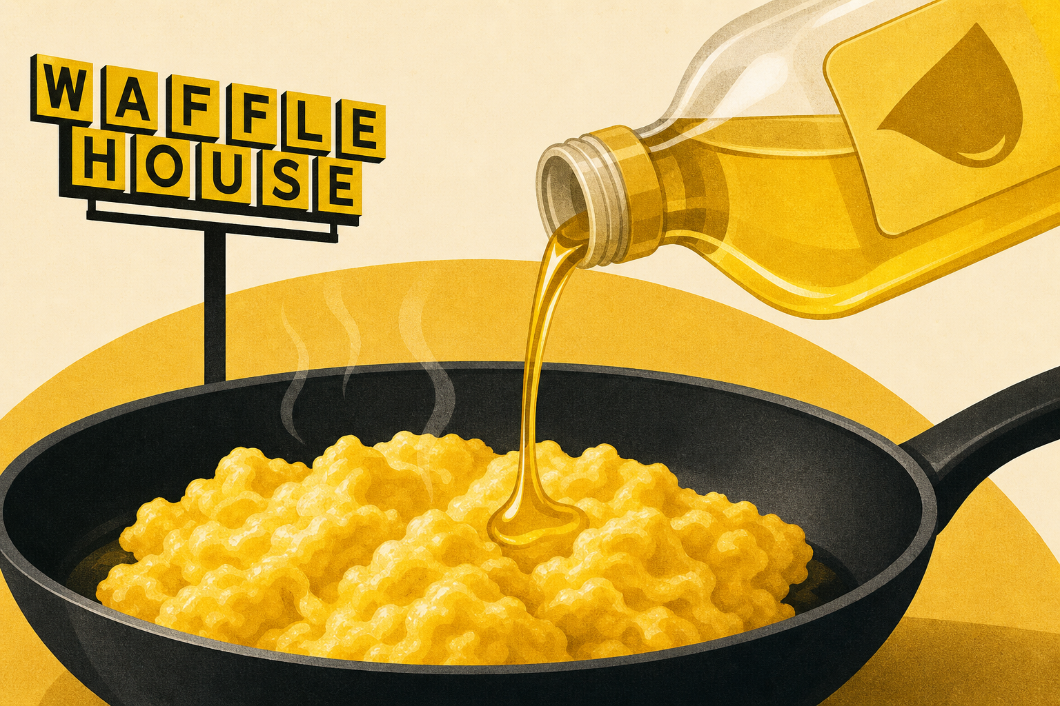 Waffle House Scrambled Eggs Taste So Good Because They're Cooked In This Oil