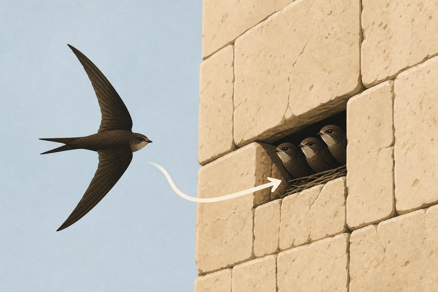 Israeli paraglider tries to save swift birds nesting in Western Wall : NPR