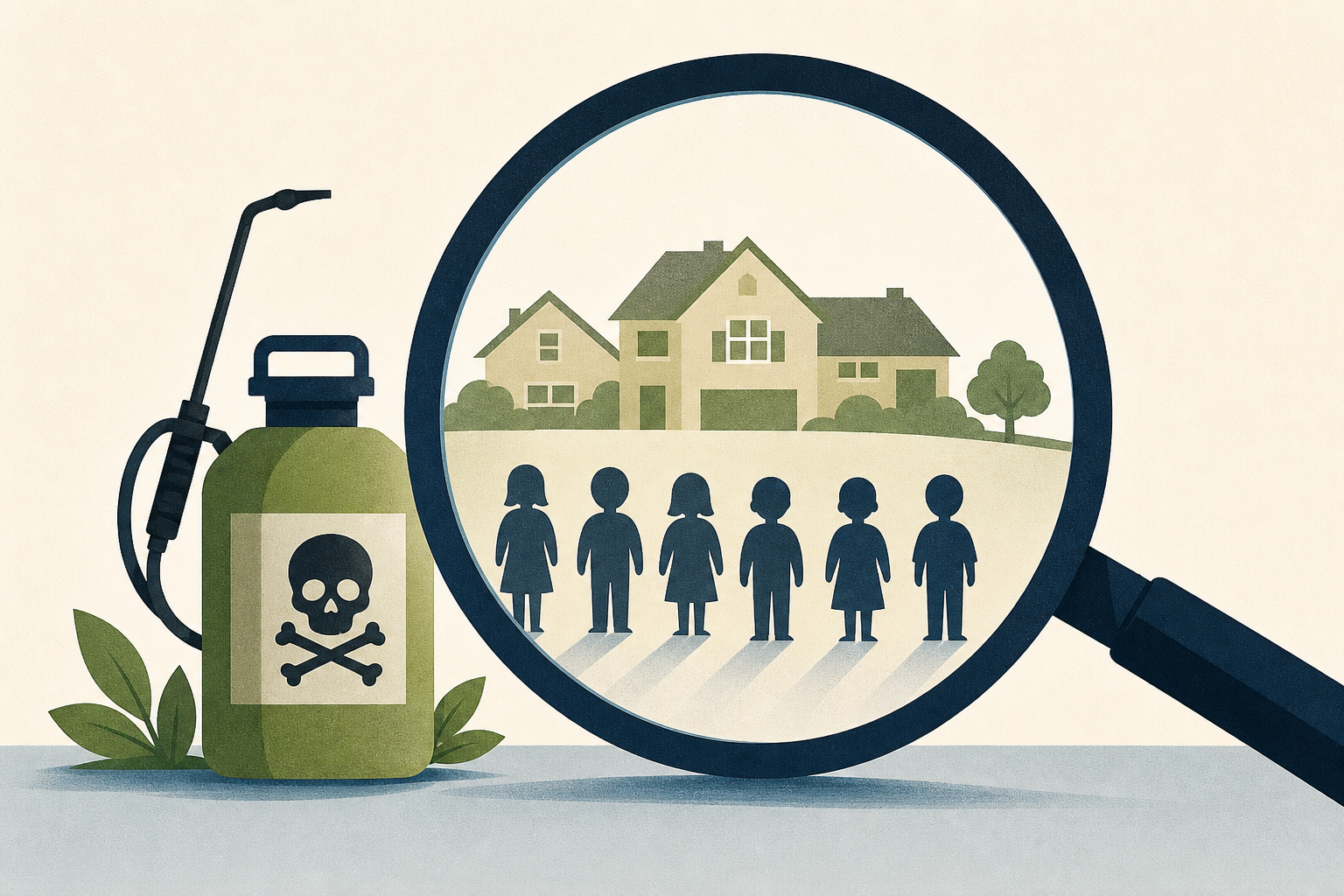 Six children in a wealthy suburb developed rare cancers. Authorities are eyeing pesticides