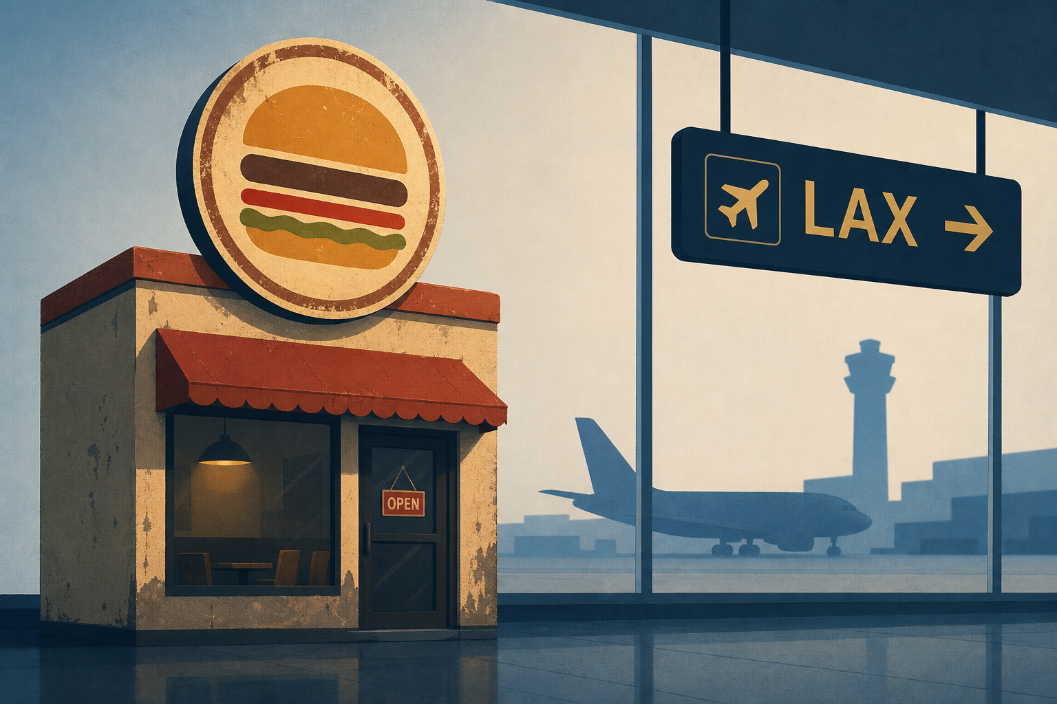 Once-Thriving Burger Chain Hangs On at LA's Airport