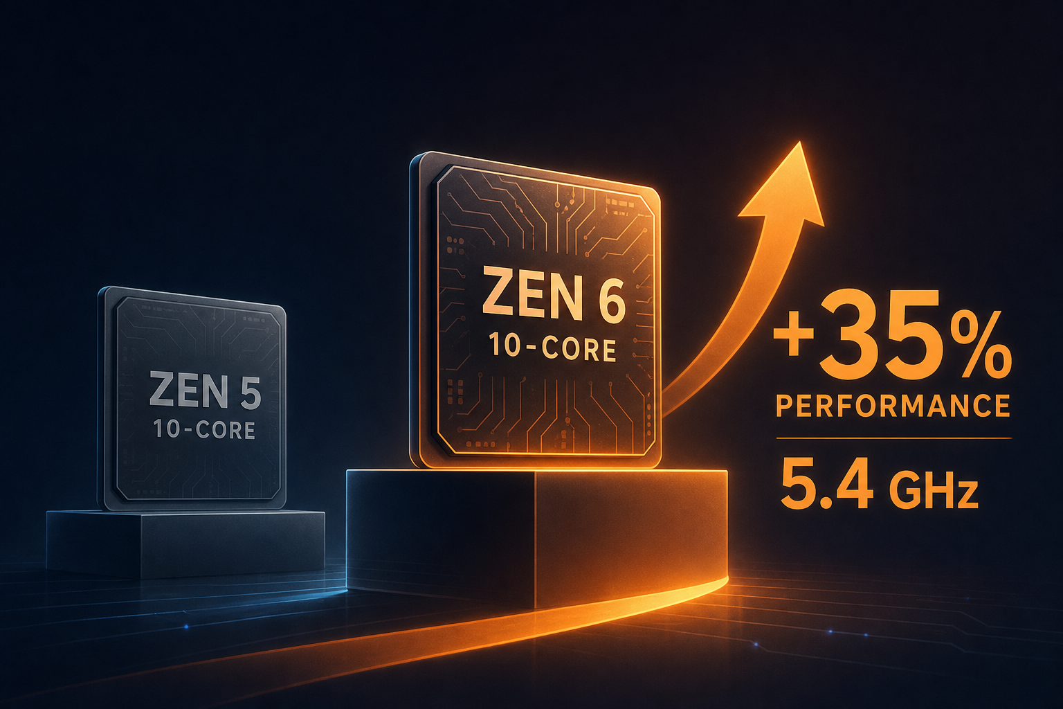 AMD Medusa Point 10-Core "Zen 6" CPU Beats Strix Point 10-Core "Zen 5" By Nearly 35% While Operating at 5.4 GHz