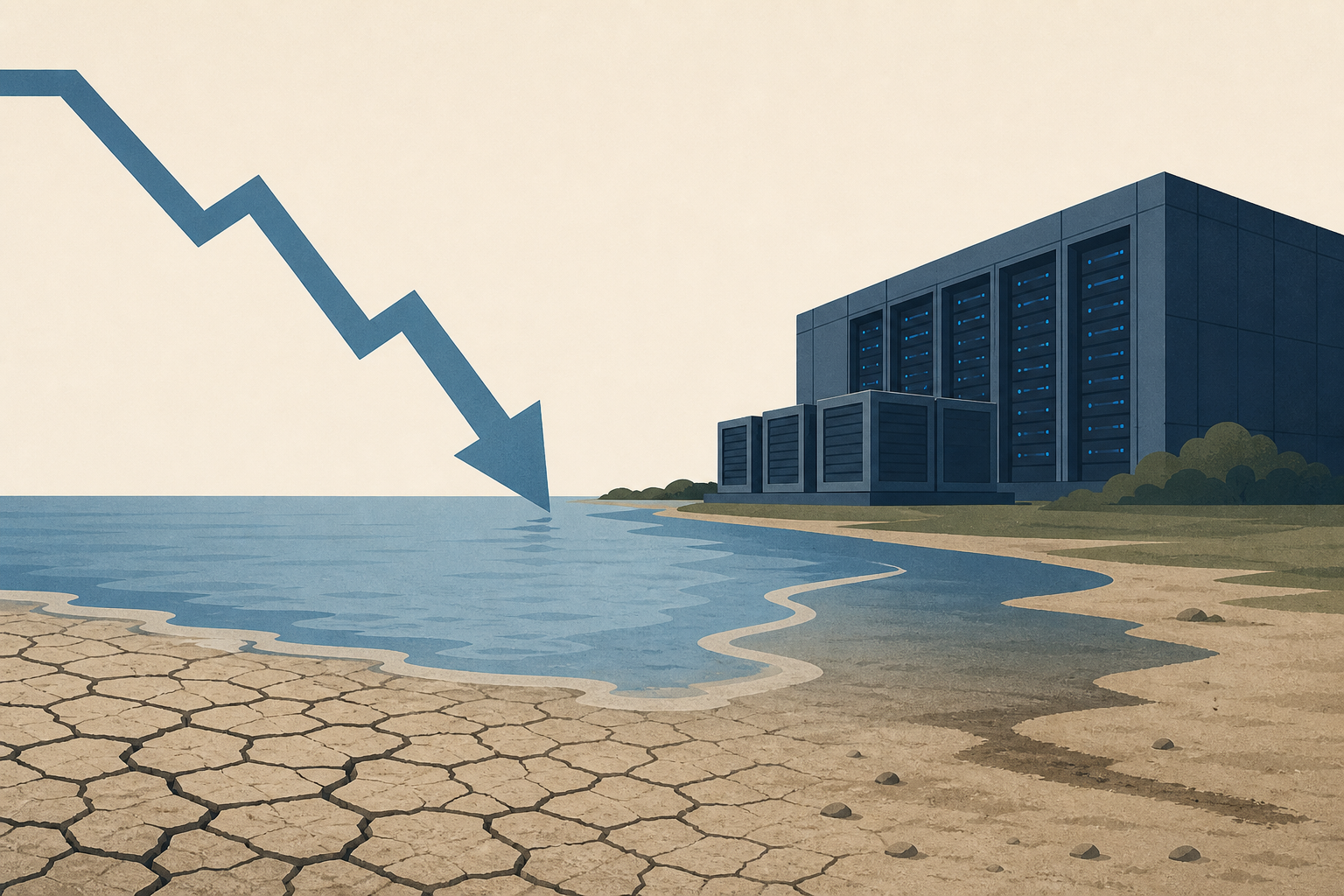 America’s Lakes Are Shrinking. Data Centers Are Being Built Nearby