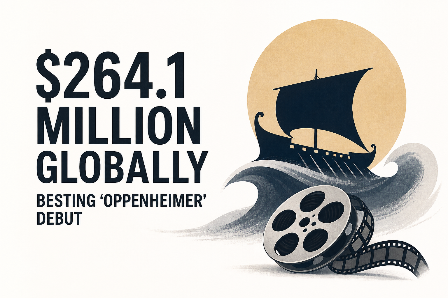 'The Odyssey' opens with $264.1 million globally, besting 'Oppenheimer' debut