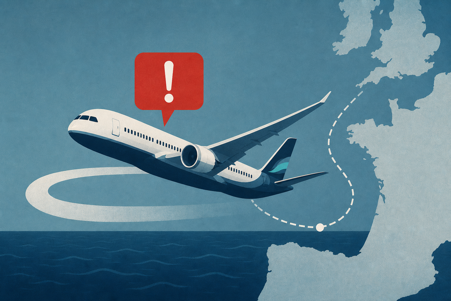 Alaska Airlines Boeing 787-9 is declaring an emergency off France coast, after U-turn over UK