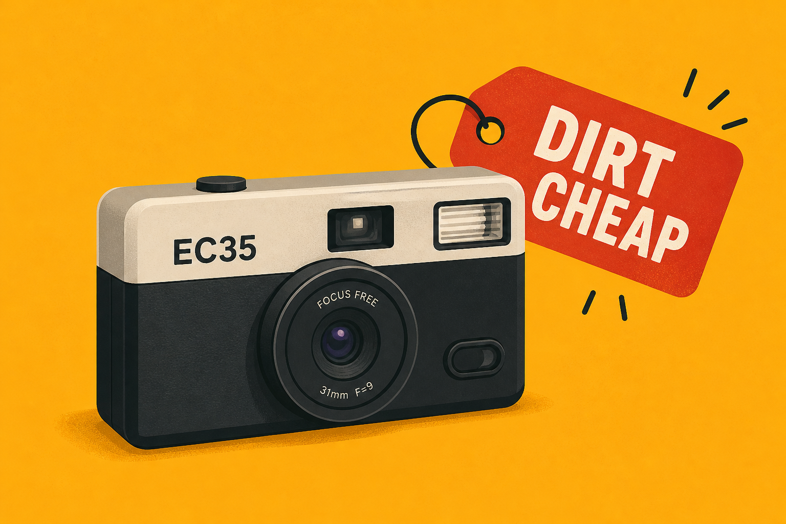 Kodak EC35 is a dirt-cheap point-and-shoot film camera