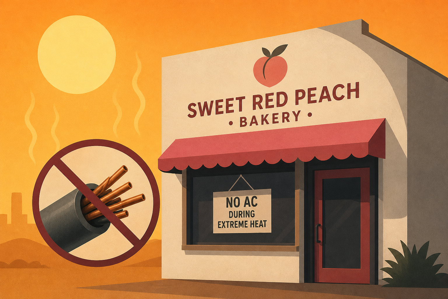 Copper theft leaves Sweet Red Peach Bakery in Pasadena without AC during SoCal extreme heat