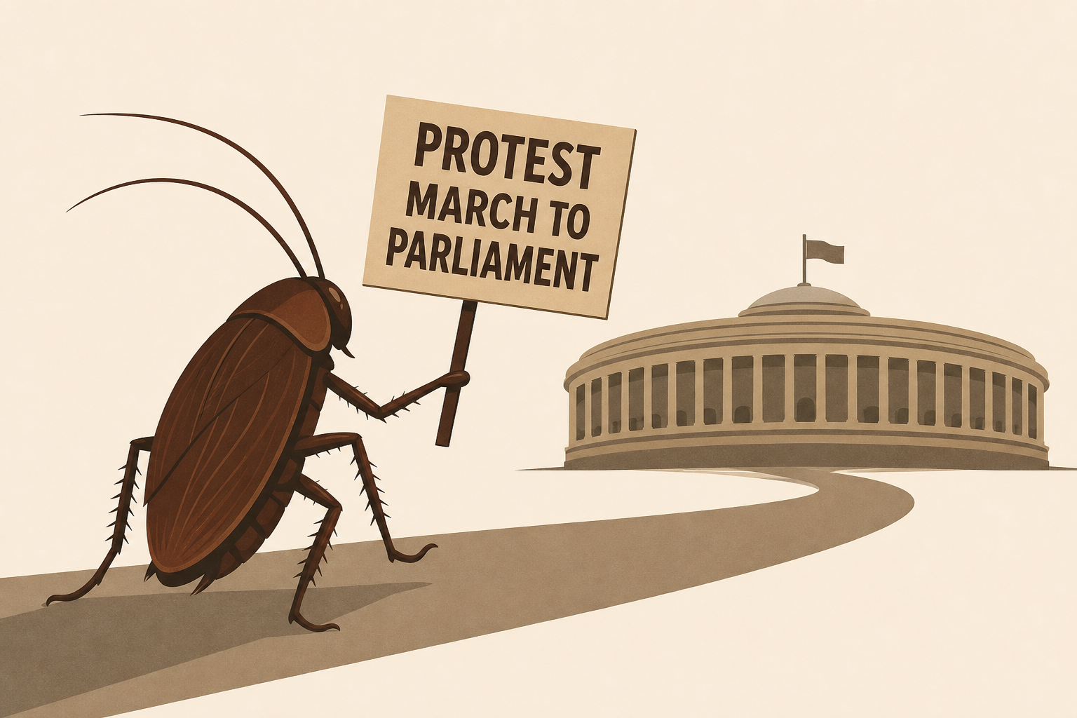 Cockroach Janta Party to hold protest march to parliament