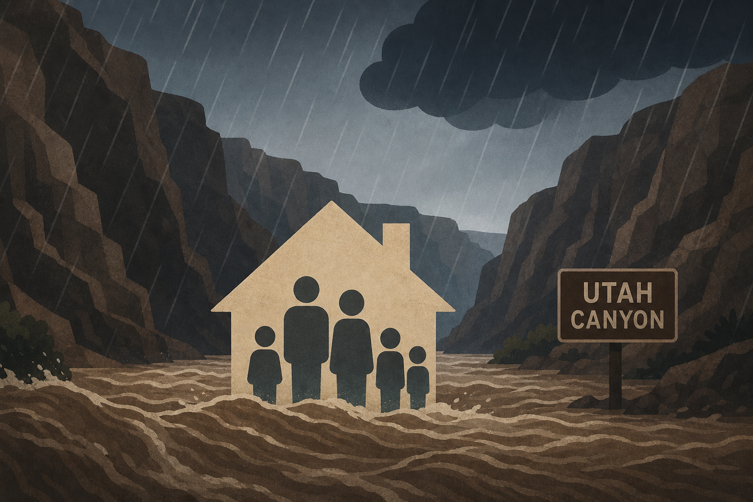 Family of Five Found Dead After Storms Flooded Utah Canyon