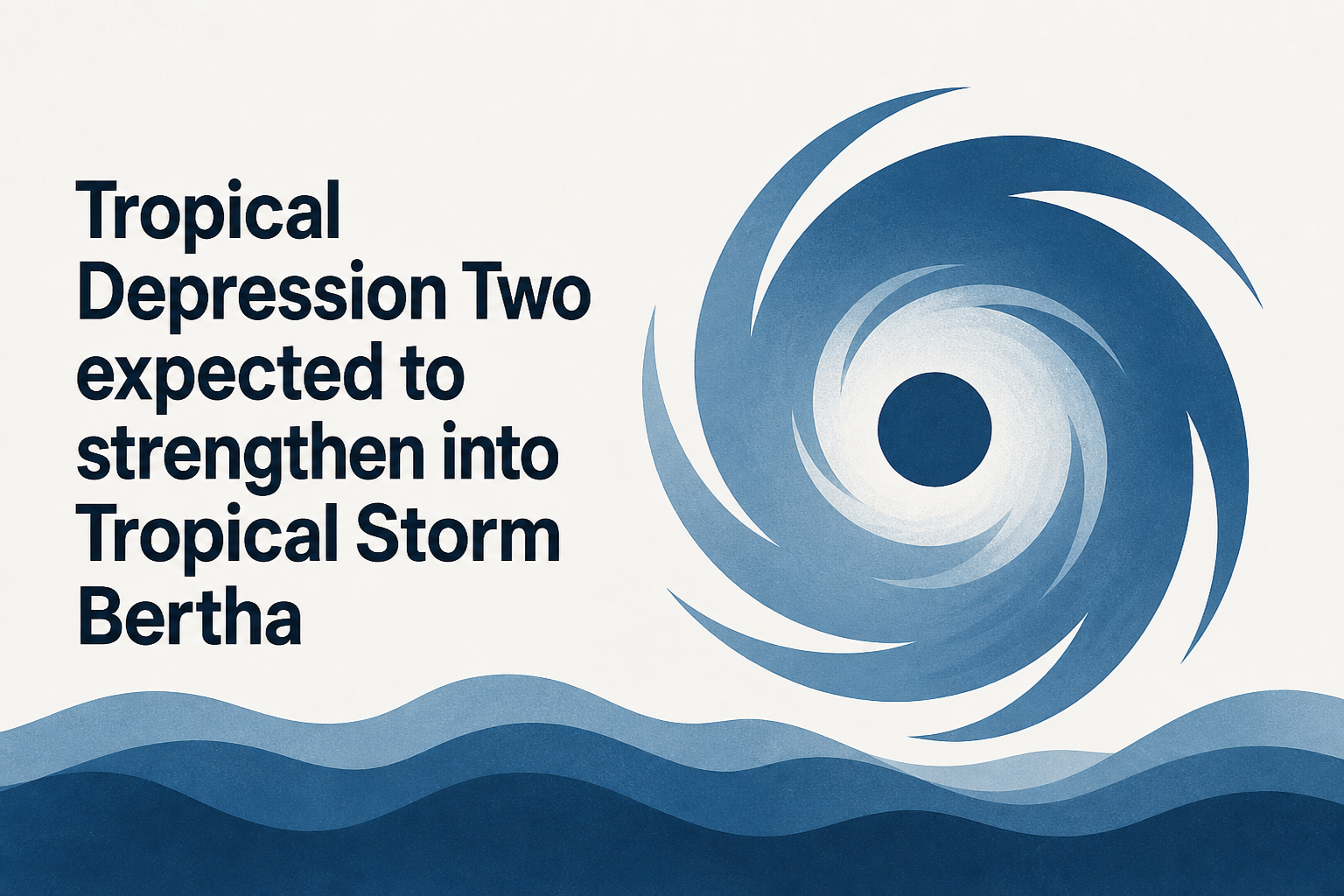 Tropical Depression Two expected to strengthen into Tropical Storm Bertha
