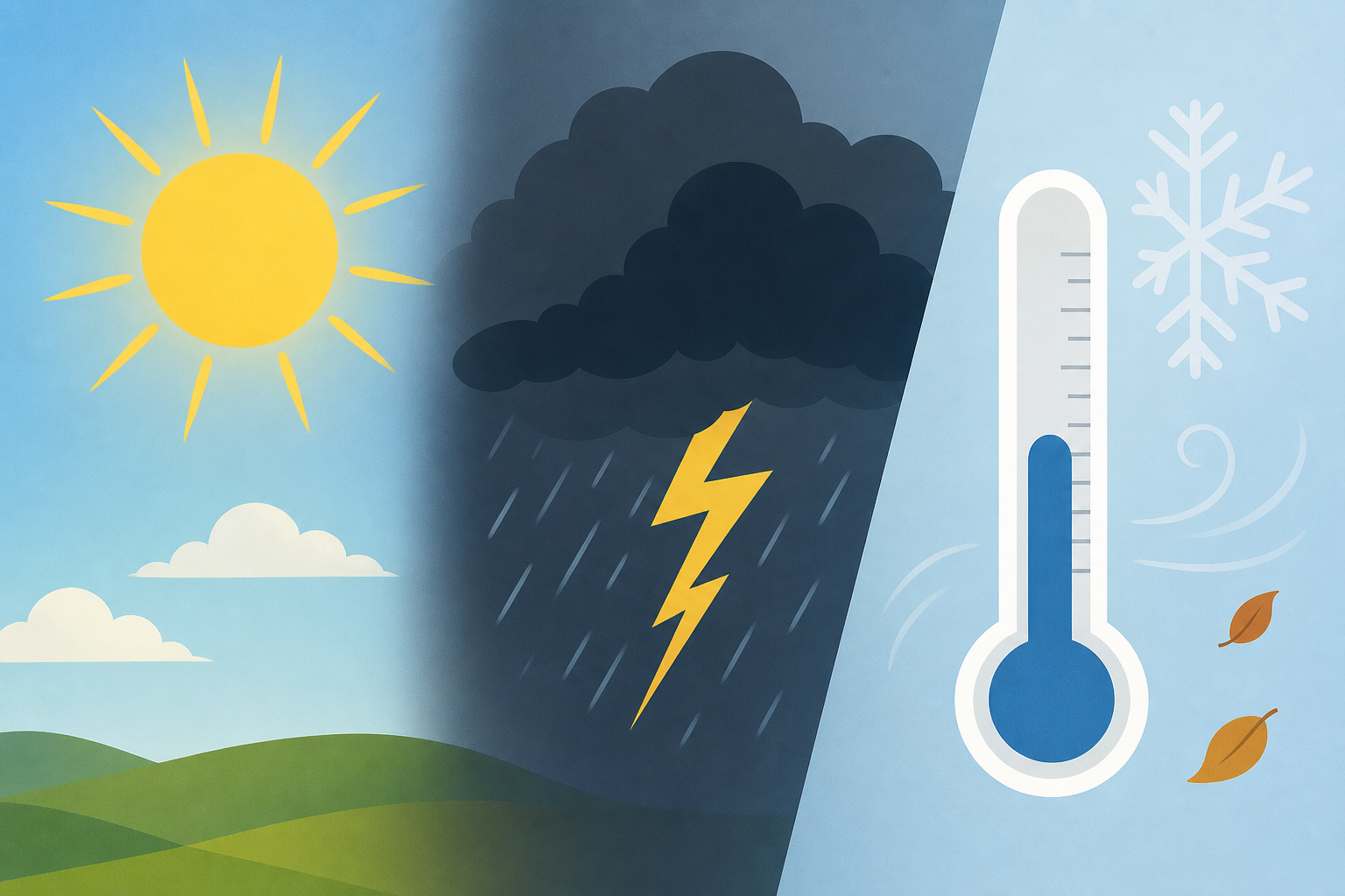 Beautiful weather Monday, severe thunderstorm threat Tuesday, big temperature change