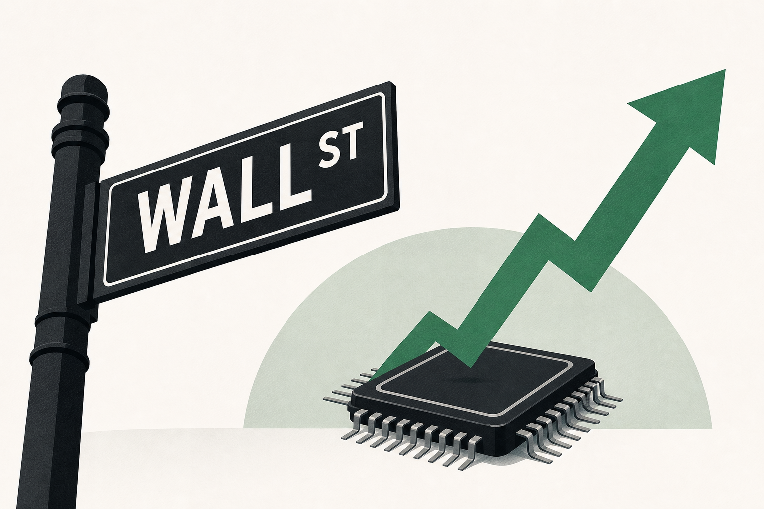 Wall Street holds steadier as chip companies swing back upward
