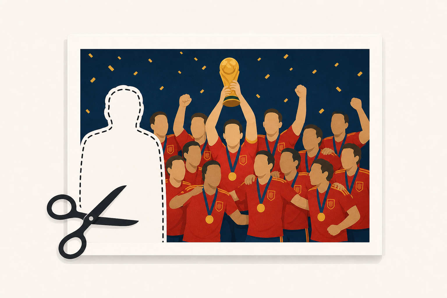 Trump Cropped Out Of Spain’s World Cup Victory Photo