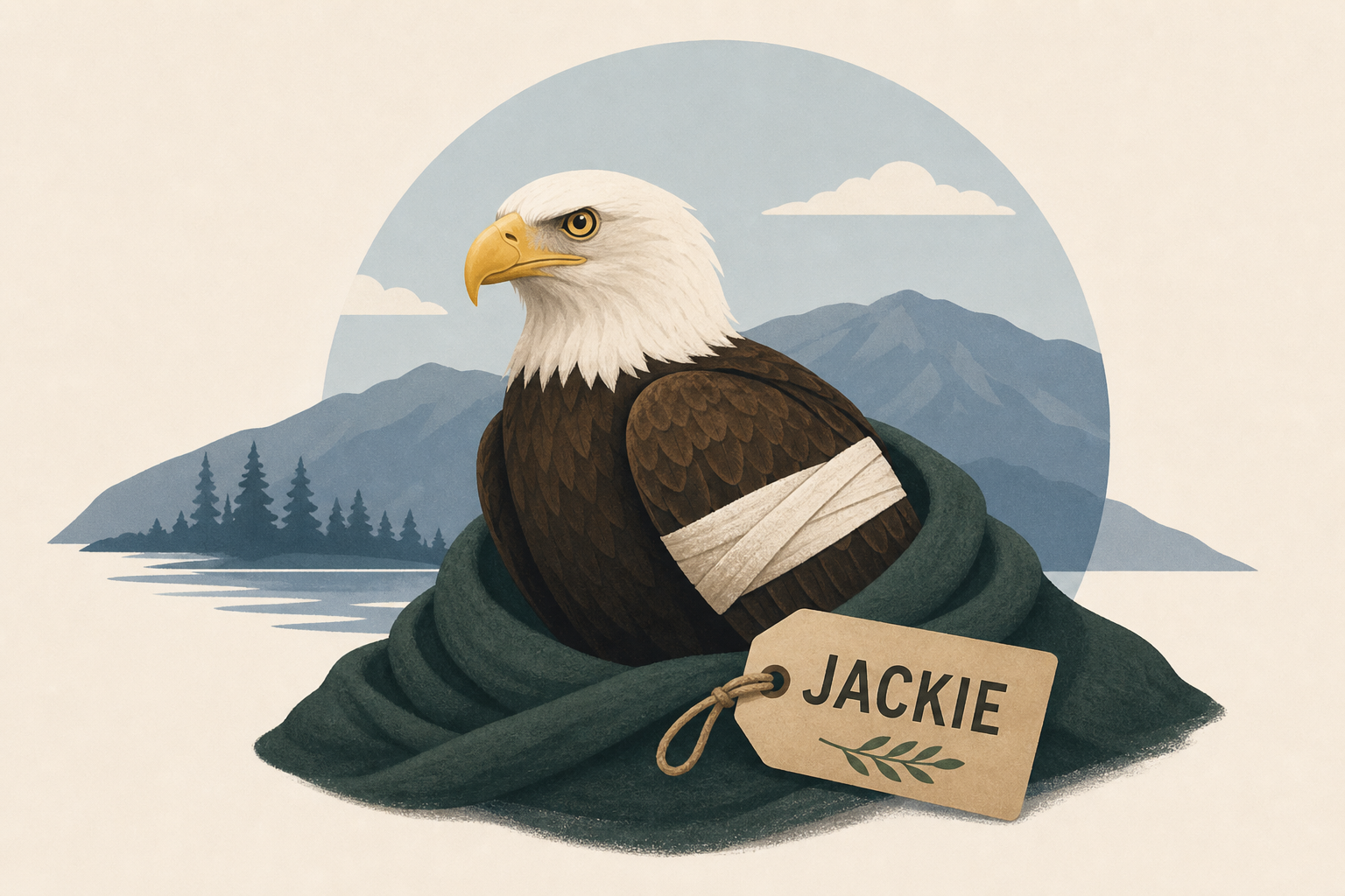 Injured bald eagle rescued near Big Bear is believed to be Jackie