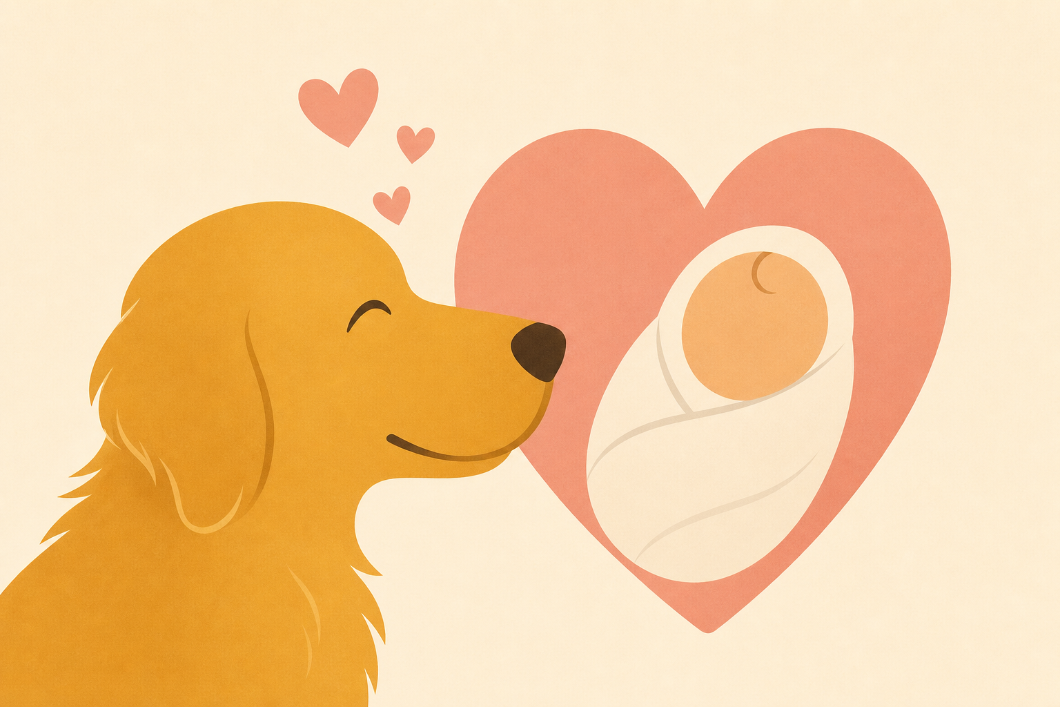 Golden Retrievers Fall in Love With Baby One Core Memory at a Time