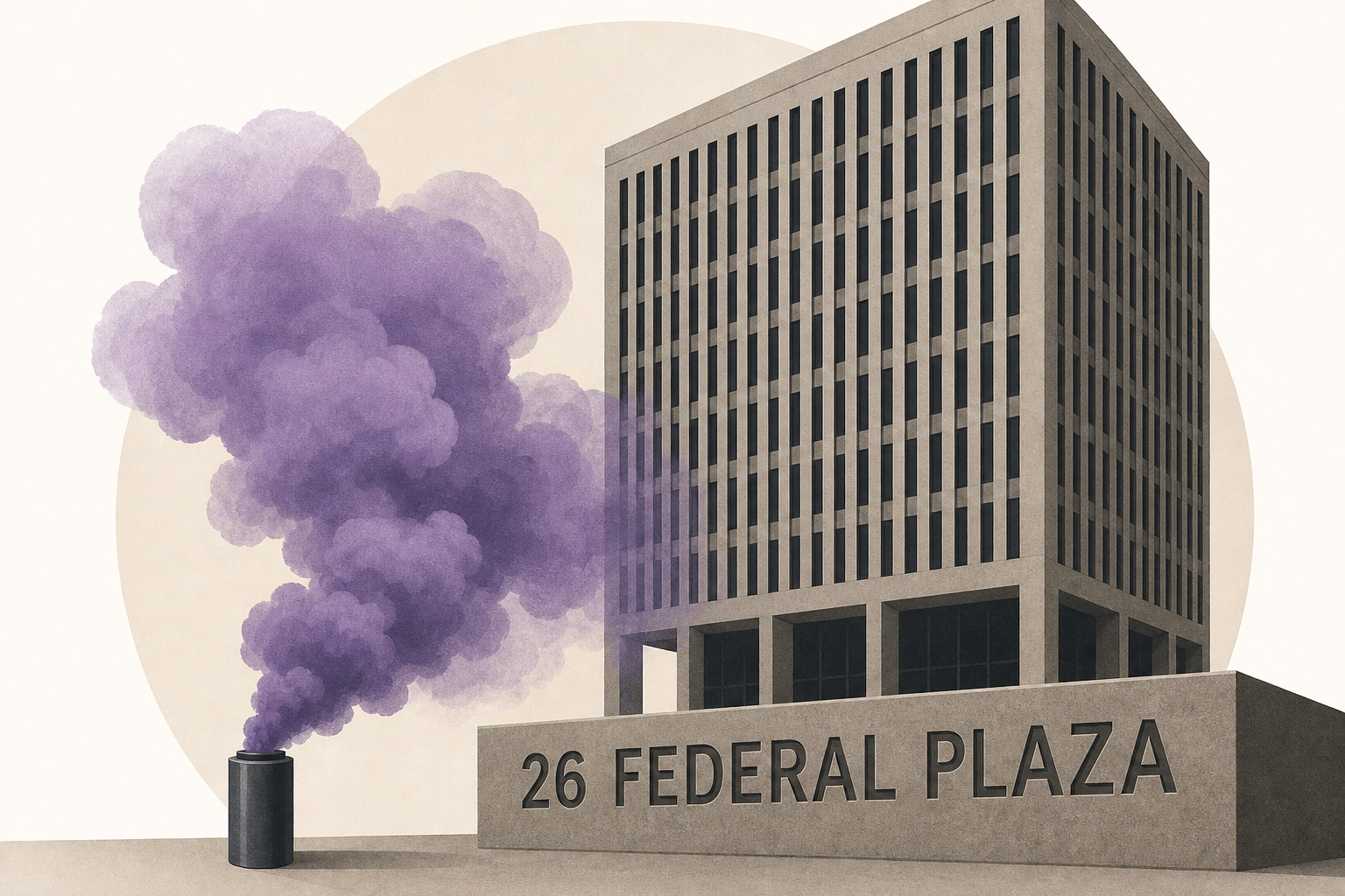 Smoke device set off at 26 Federal Plaza
