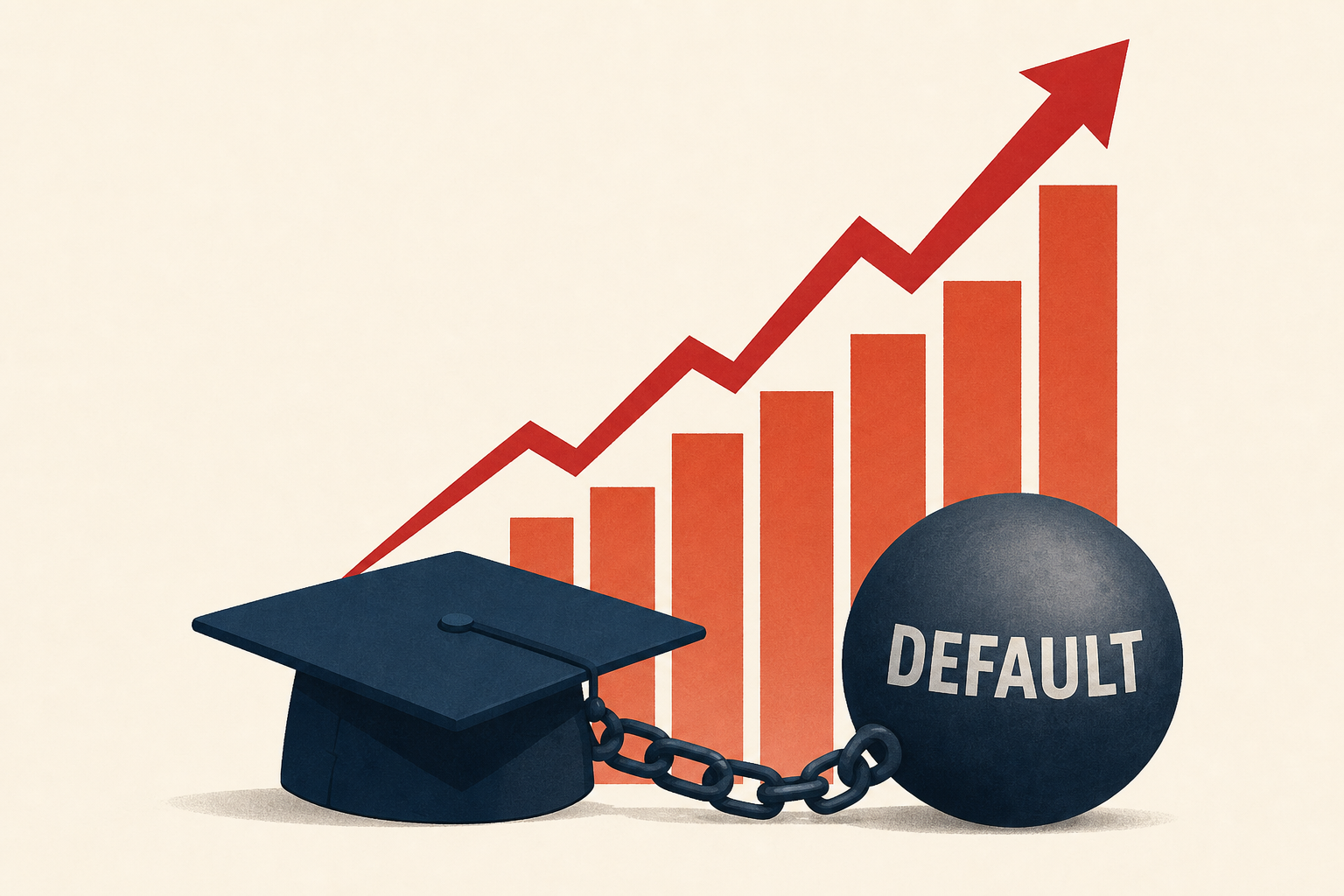 Graphics chart the surge in defaults on federal student loans