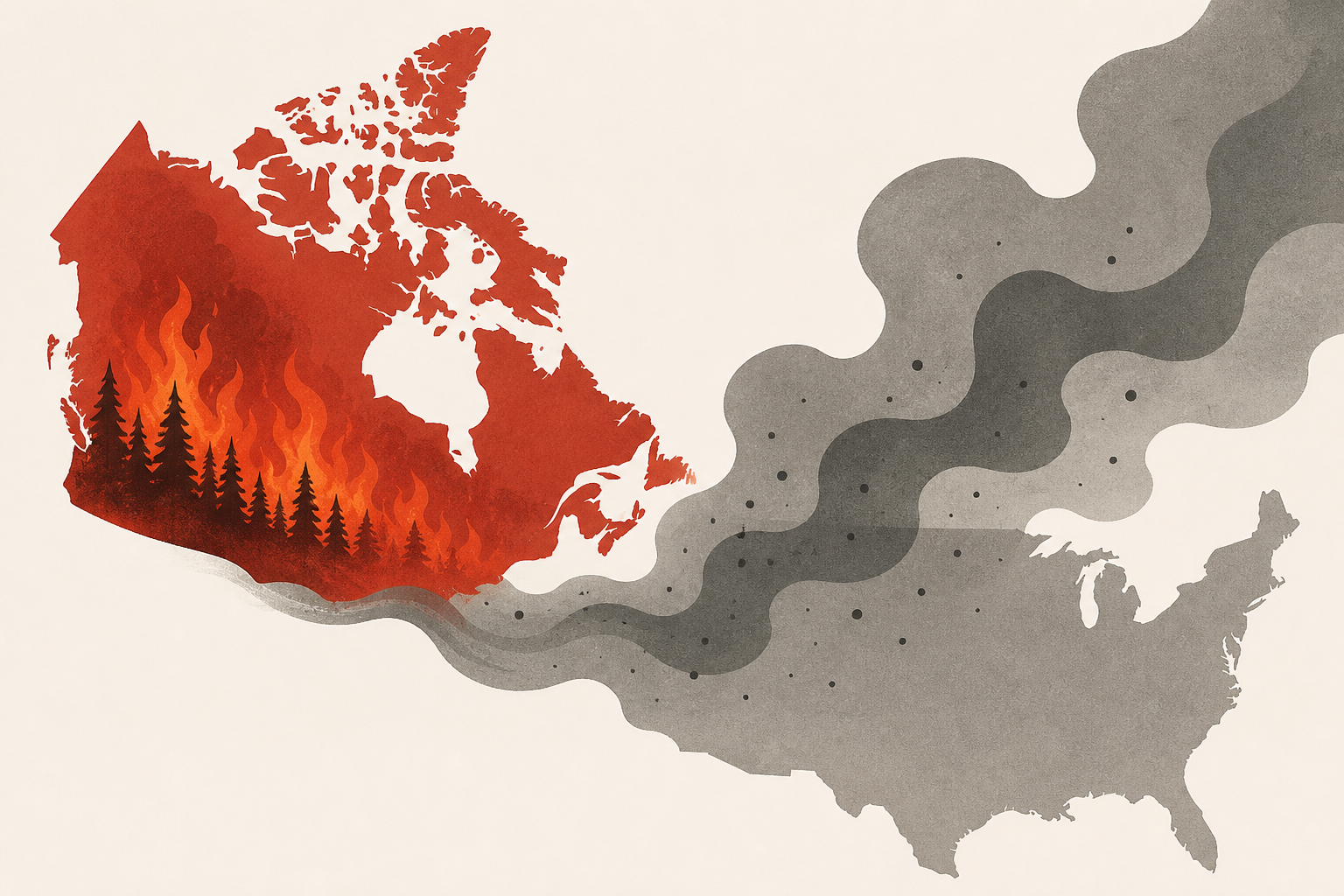 Canadian wildfires rage as Trump warns Carney again over 'poisoning' US air
