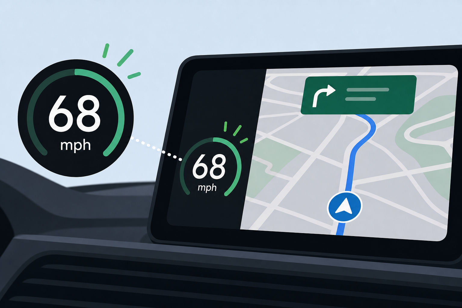 Google Maps on Android Auto finally (!!) gets a live speedometer