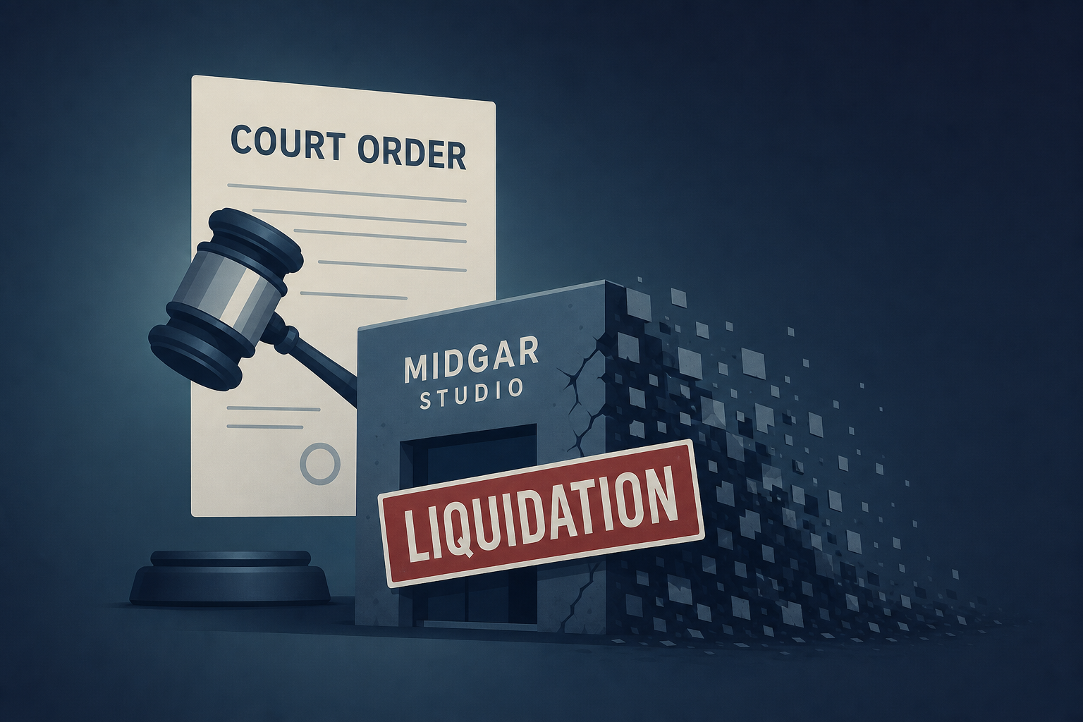 Court orders Midgar Studio to liquidate after failing to secure a buyer