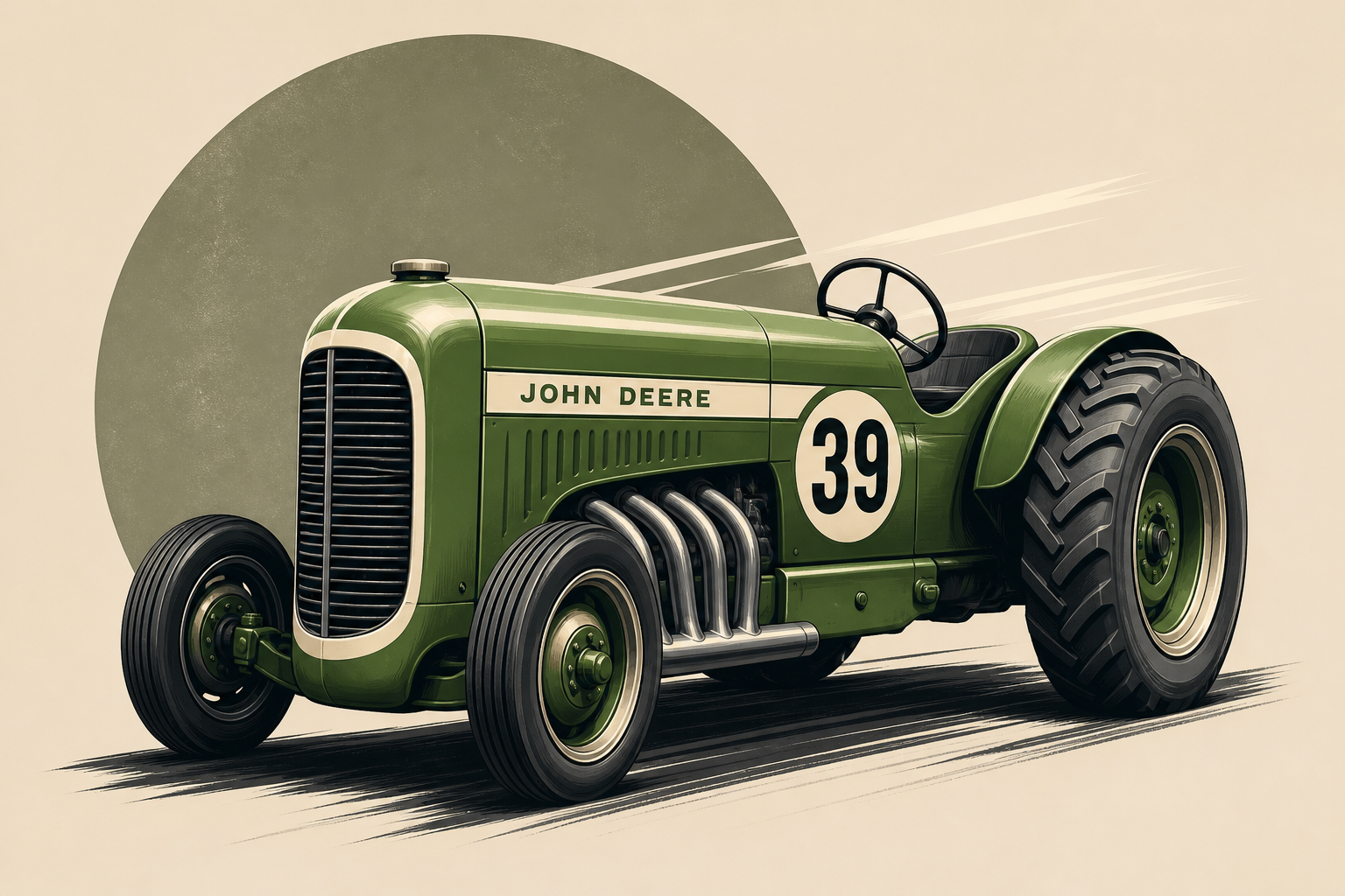 Hot Rod Designer Chip Foose Made This John Deere Tractor Look Like an Old Race Car