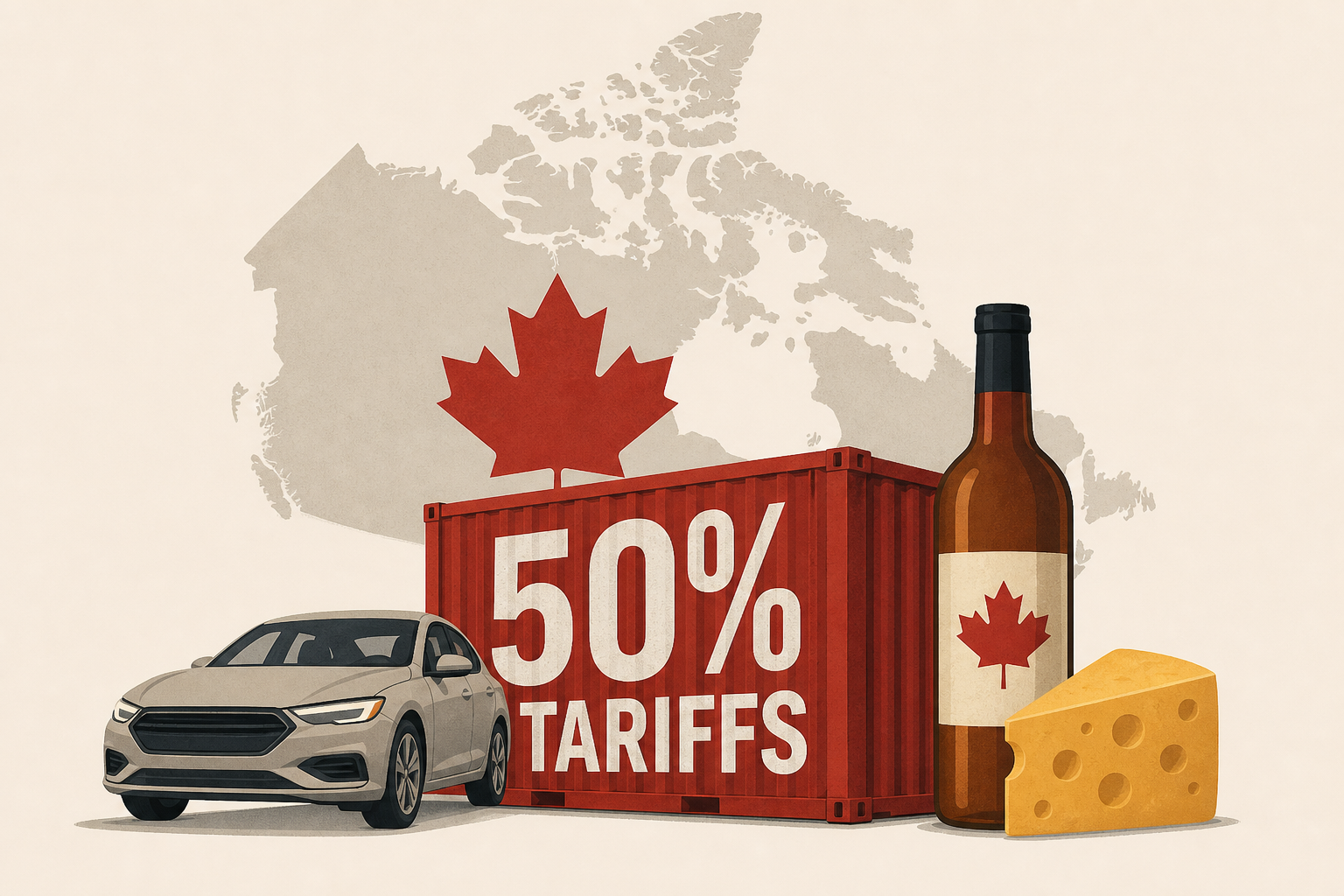 Trump 50% tariffs target Canadian autos, alcohol and cheese