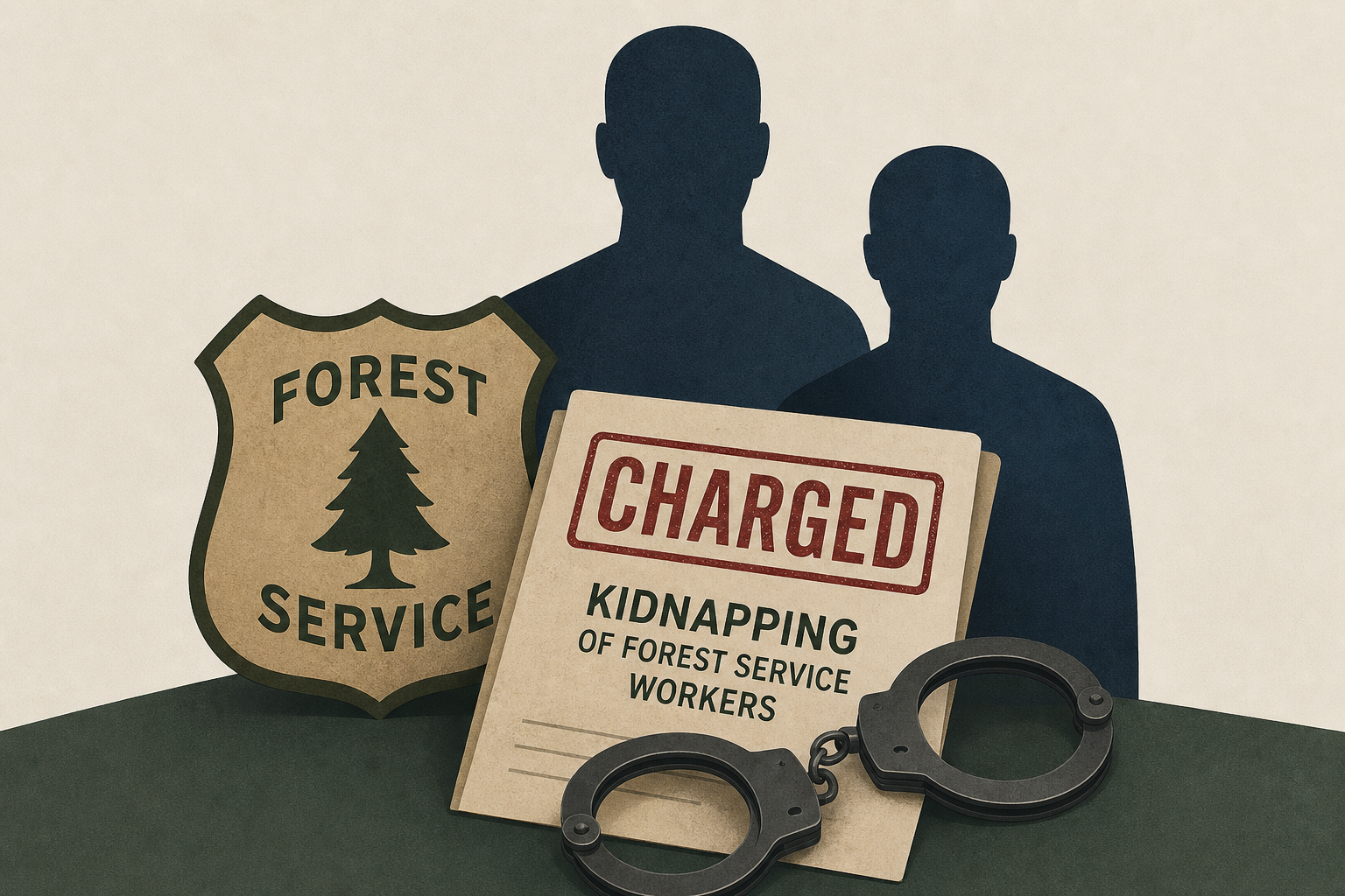 Father and son charged in connection with kidnapping of Forest Service workers: DOJ