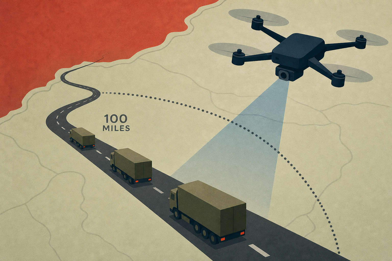Russia thought its supply roads 100 miles from the front were safe. Ukrainian operators can 'free hunt' with new drones.