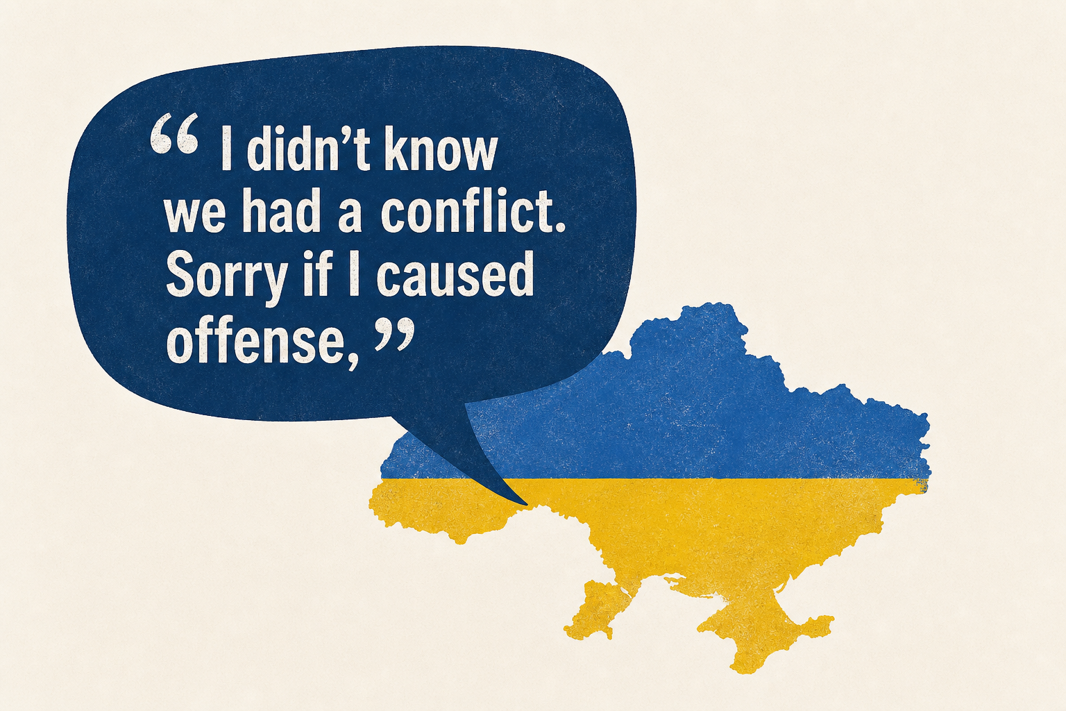 ‘I didn’t know we had a conflict. Sorry if I caused offense,’ Ukraine’s military chief Syrsky says