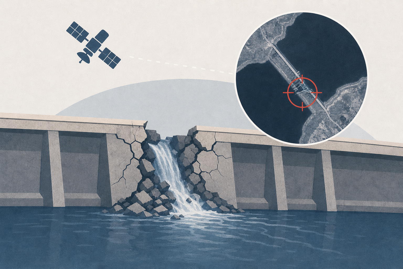 Russia’s Belgorod Reservoir dam damaged in suspected Ukrainian strike, satellite images show