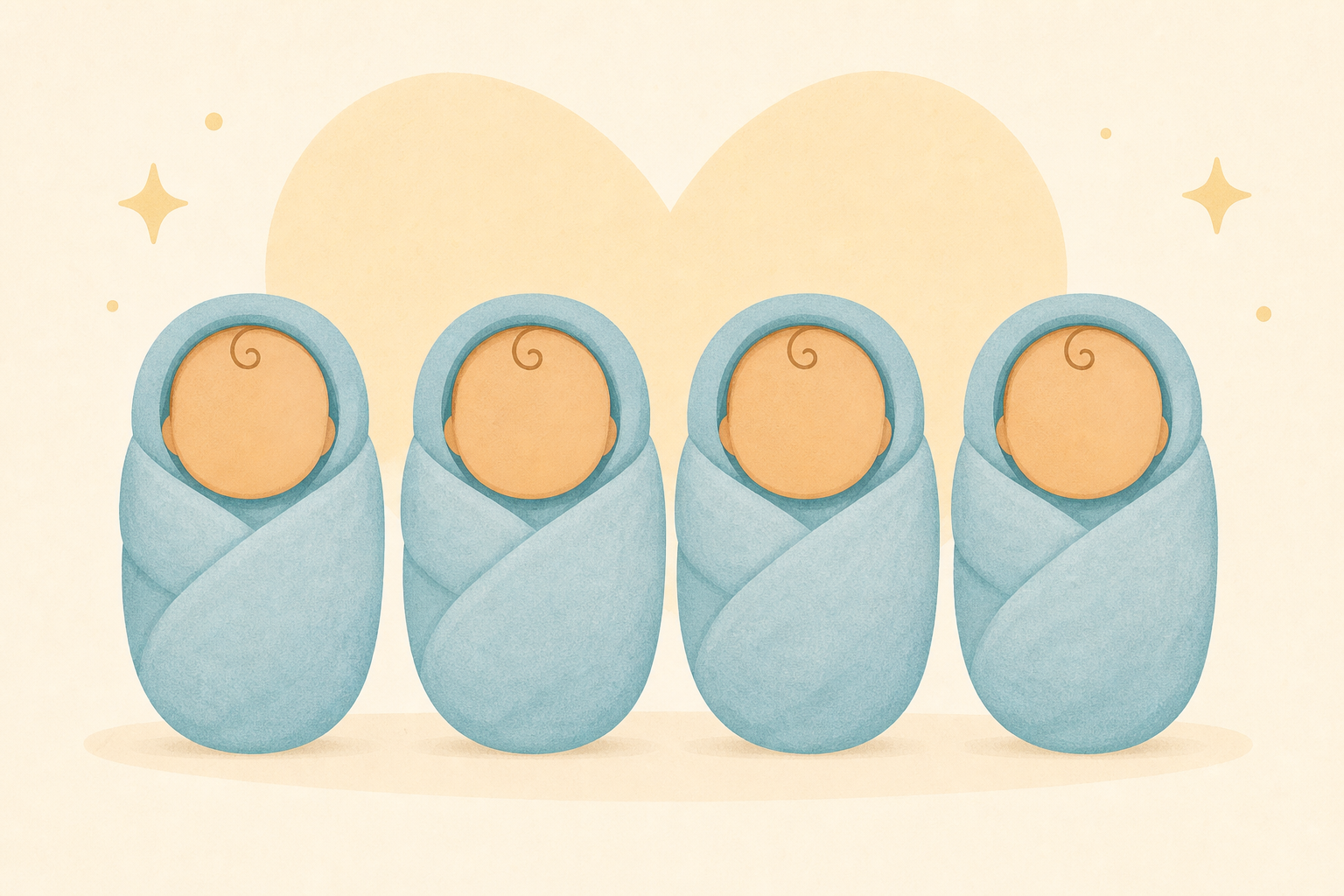 Ultra-Rare Identical Quadruplets Enter the World