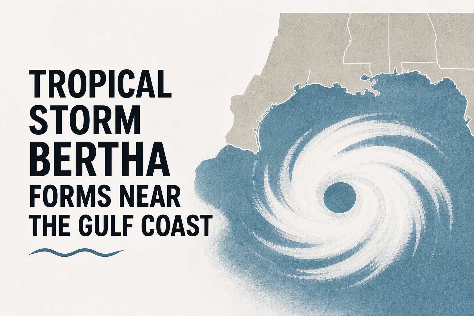 Tropical Storm Bertha Forms Near the Gulf Coast