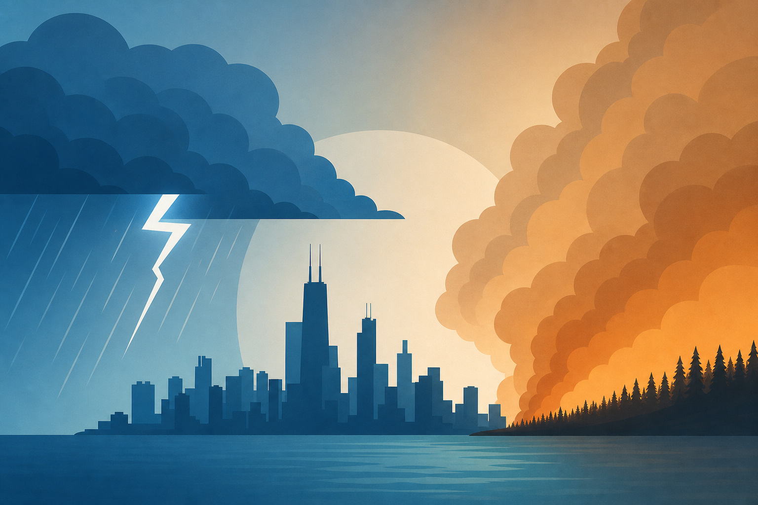 area severe weather, wildfire smoke updates – NBC Chicago