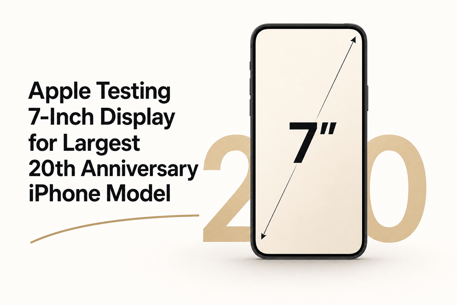 Apple Testing 7-Inch Display for Largest 20th Anniversary iPhone Model