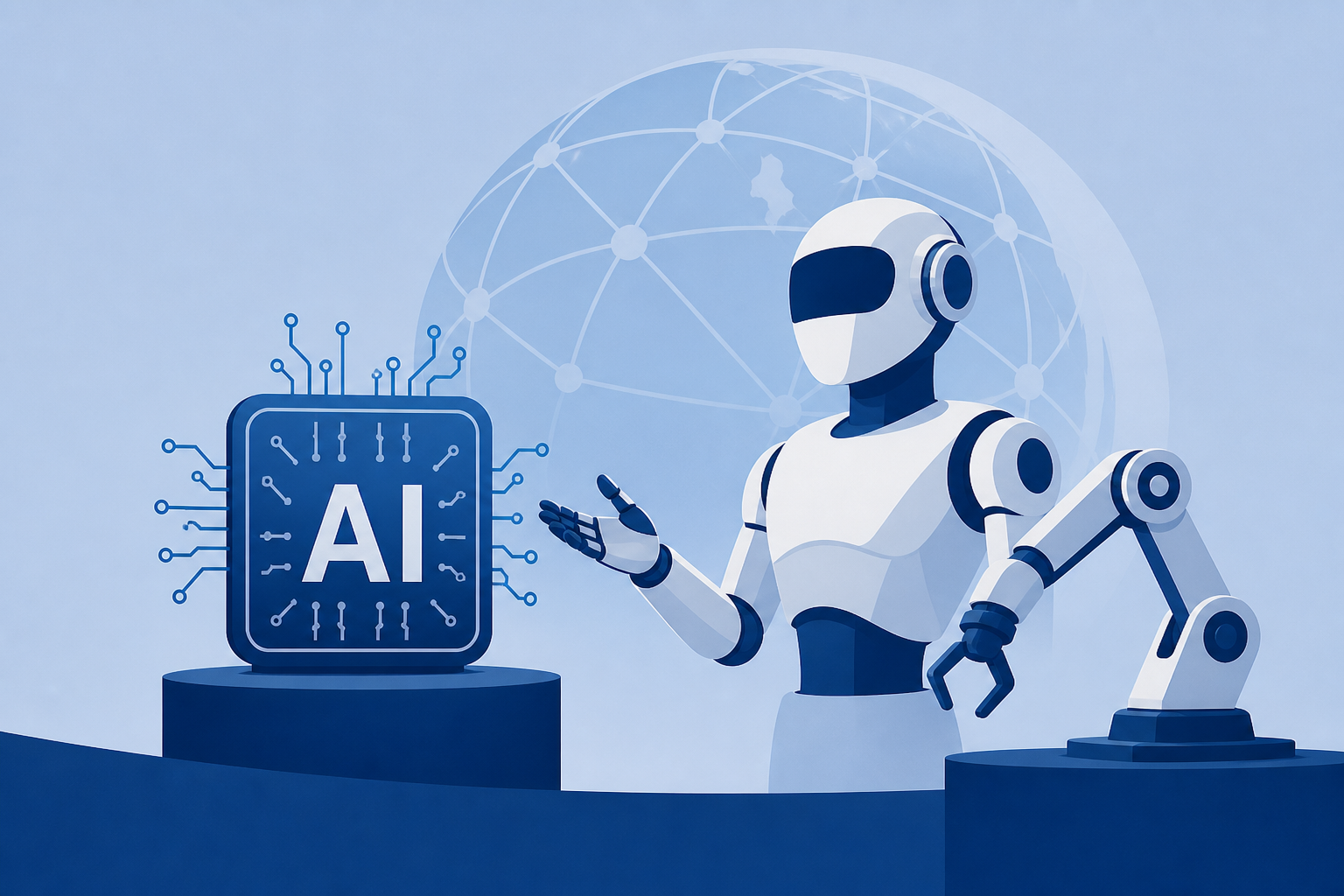Photos show Chinese companies showcasing AI technology and robots at science forum