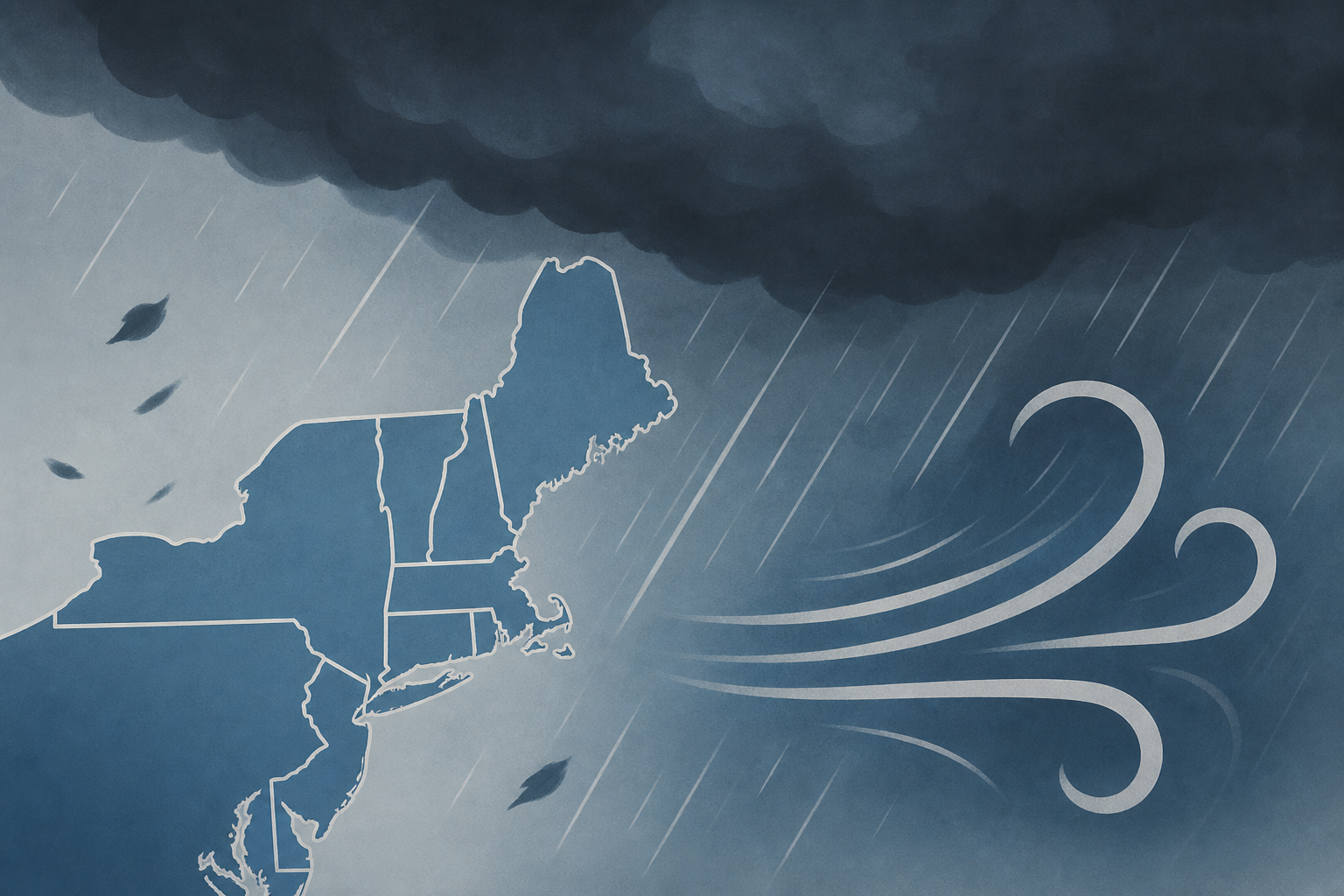 Tuesday Forecast: Millions In Northeast Face Heavy Rain and Powerful Winds