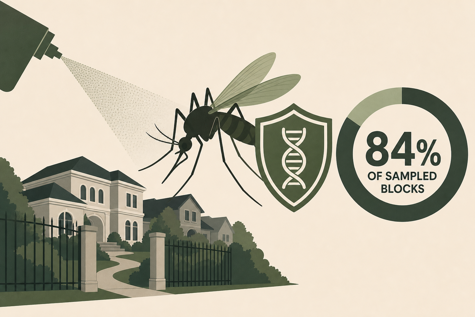 Wealthy US neighbourhoods paid to spray mosquitoes: By 2023, the insects had evolved resistance across 84% of sampled blocks and know what they became capable of