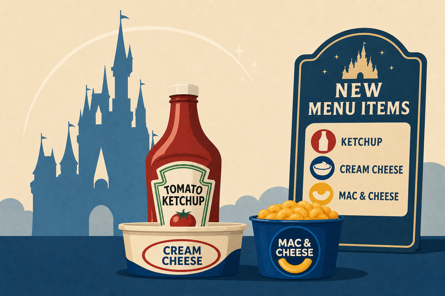 HEINZ, Philadelphia, and Kraft Mac & Cheese Coming to Disney Parks with Custom Equipment & New Menu Items