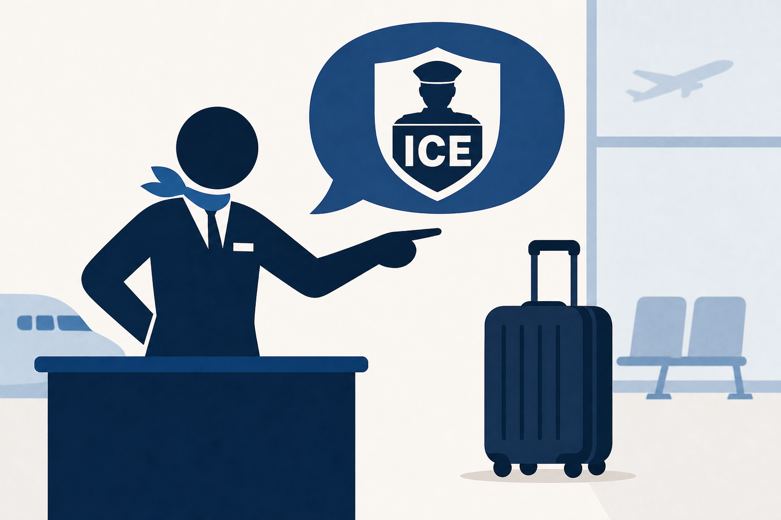 United Airlines employee appears to threaten to call ICE on passenger: "You don't act like a citizen"