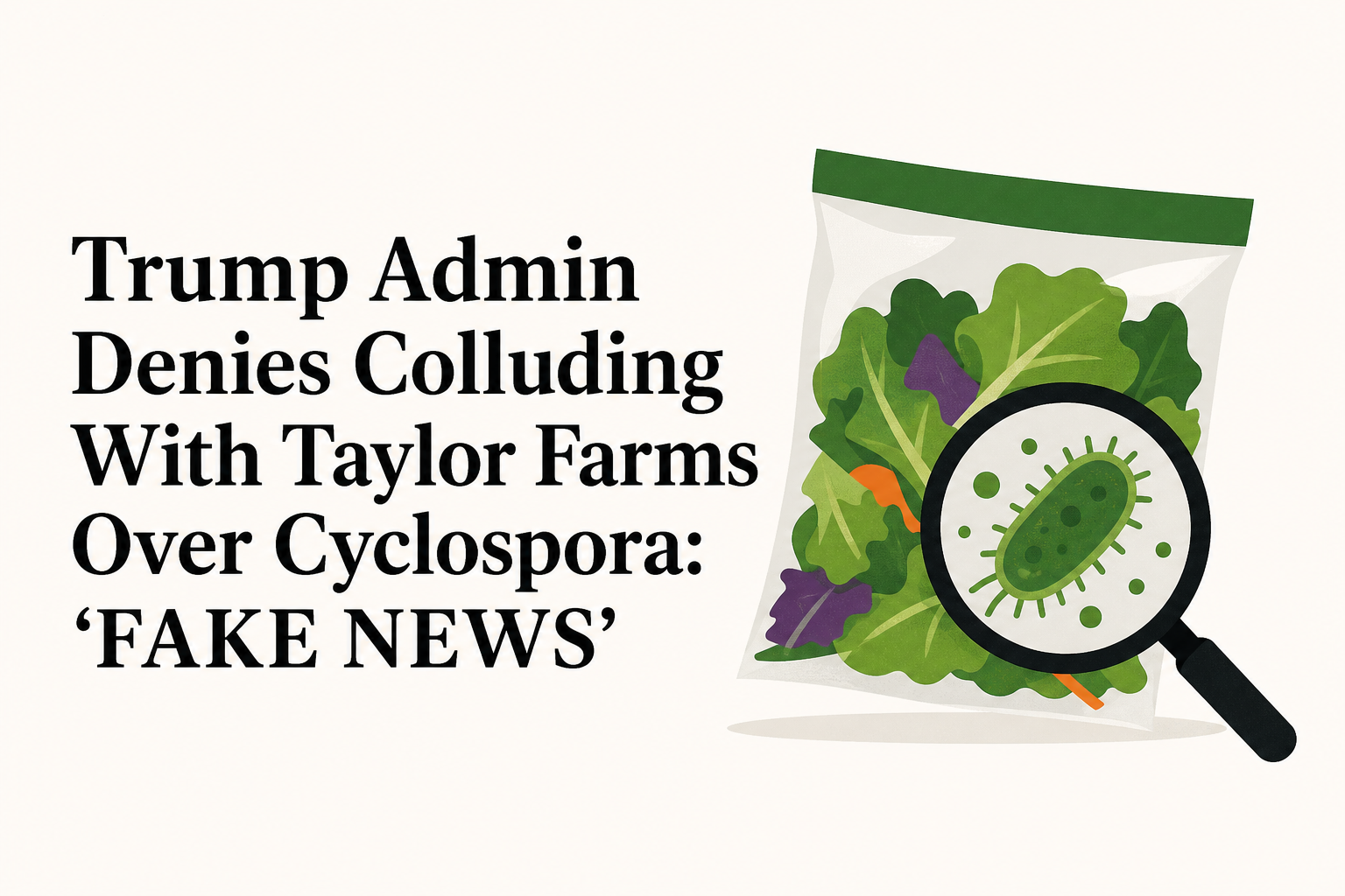 Trump Admin Denies Colluding With Taylor Farms Over Cyclospora: 'FAKE NEWS'