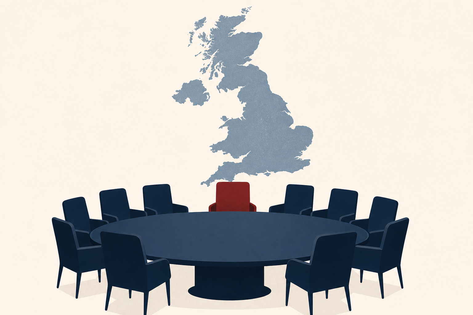 New UK Prime Minister Andy Burnham gathers his Cabinet