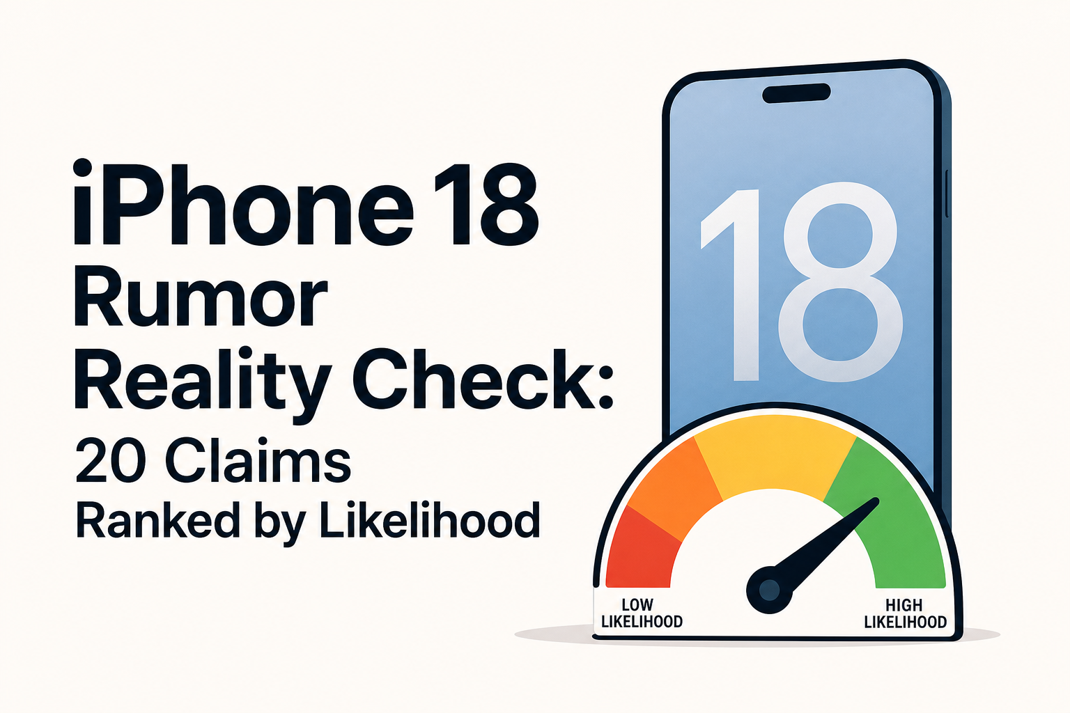 iPhone 18 Rumor Reality Check: 20 Claims Ranked by Likelihood