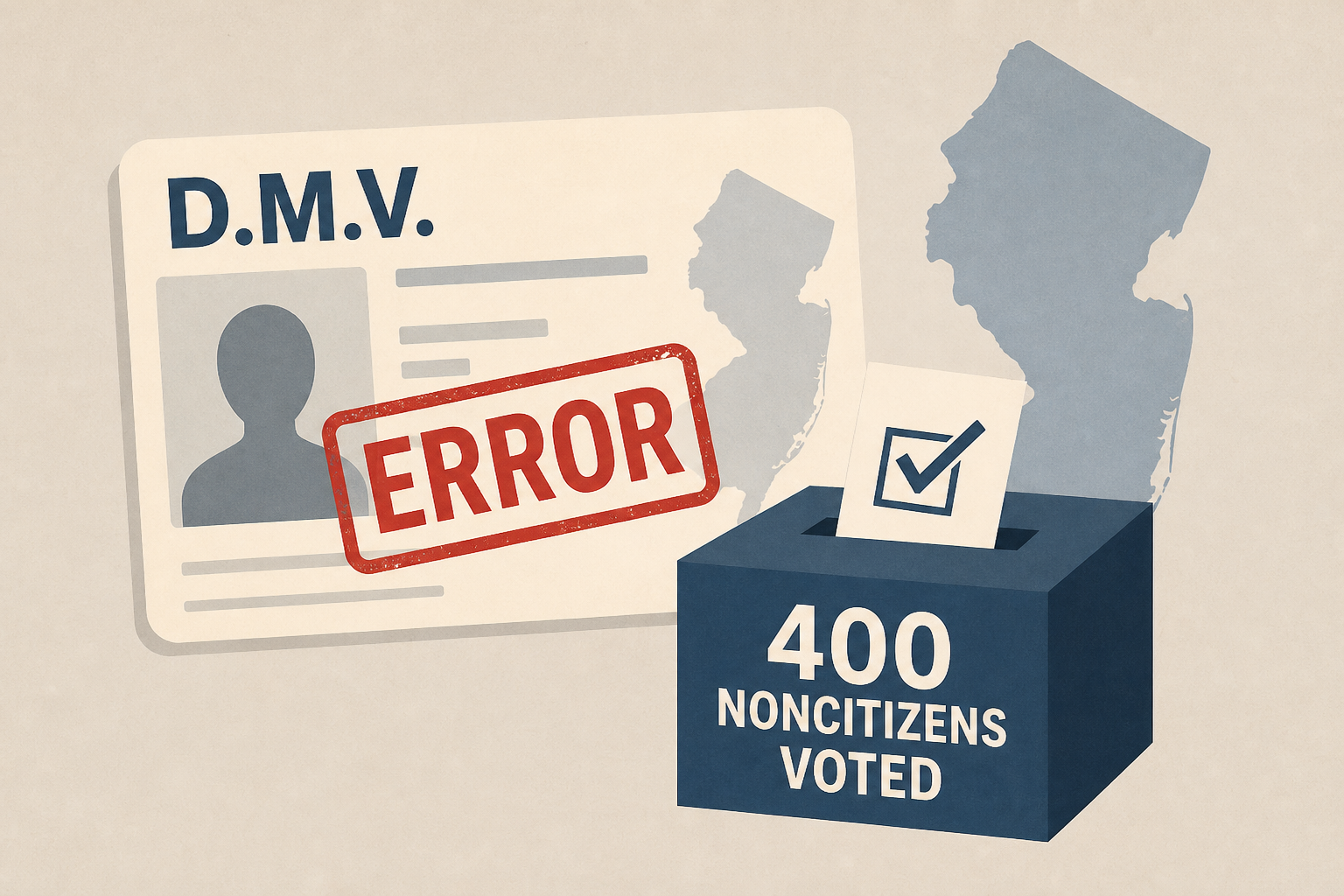D.M.V. Error Led to 400 Noncitizens Voting in New Jersey, Governor Says