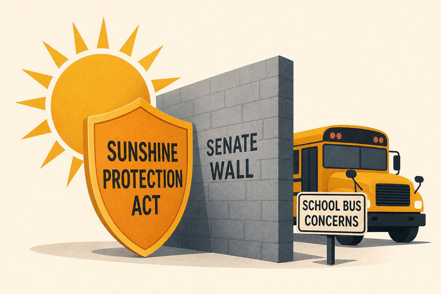Sunshine Protection Act faces Senate wall over school bus concerns