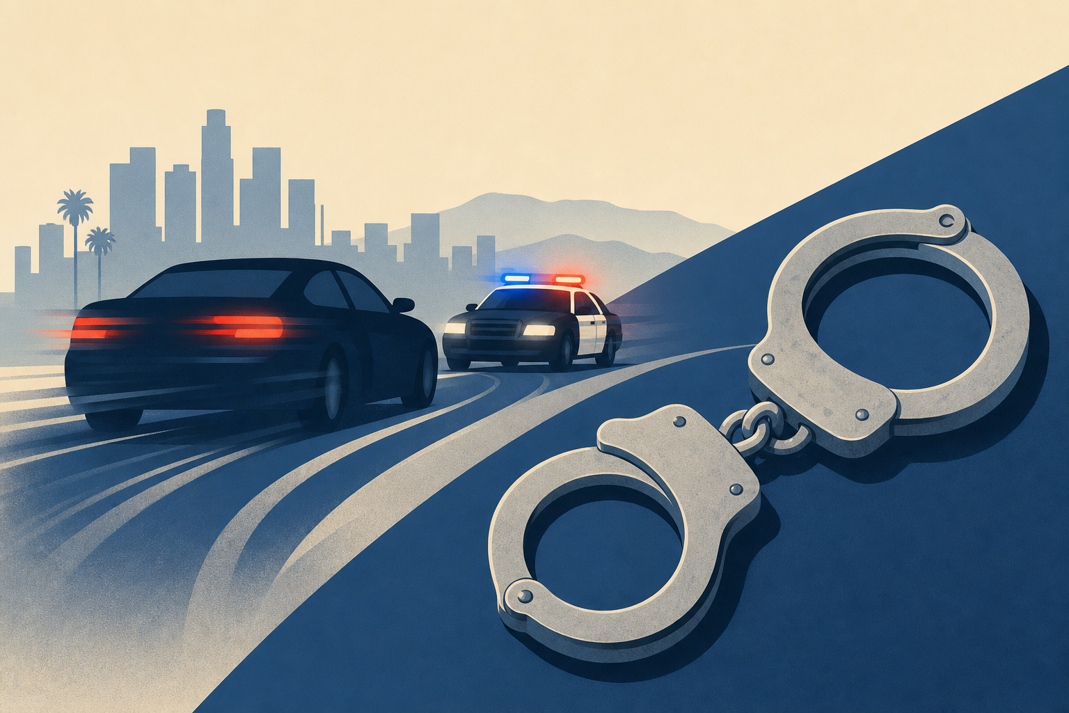 Road rage suspect arrested after high-speed chase across LA County