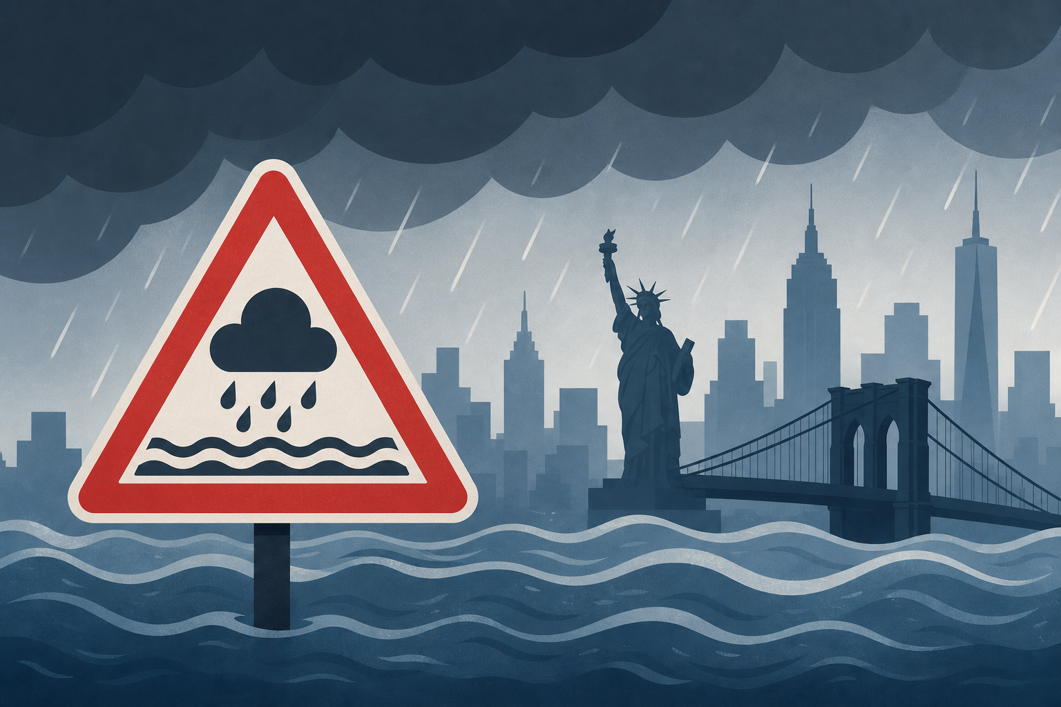 Officials warn of flood risk as multiple rounds of storms descend on NYC